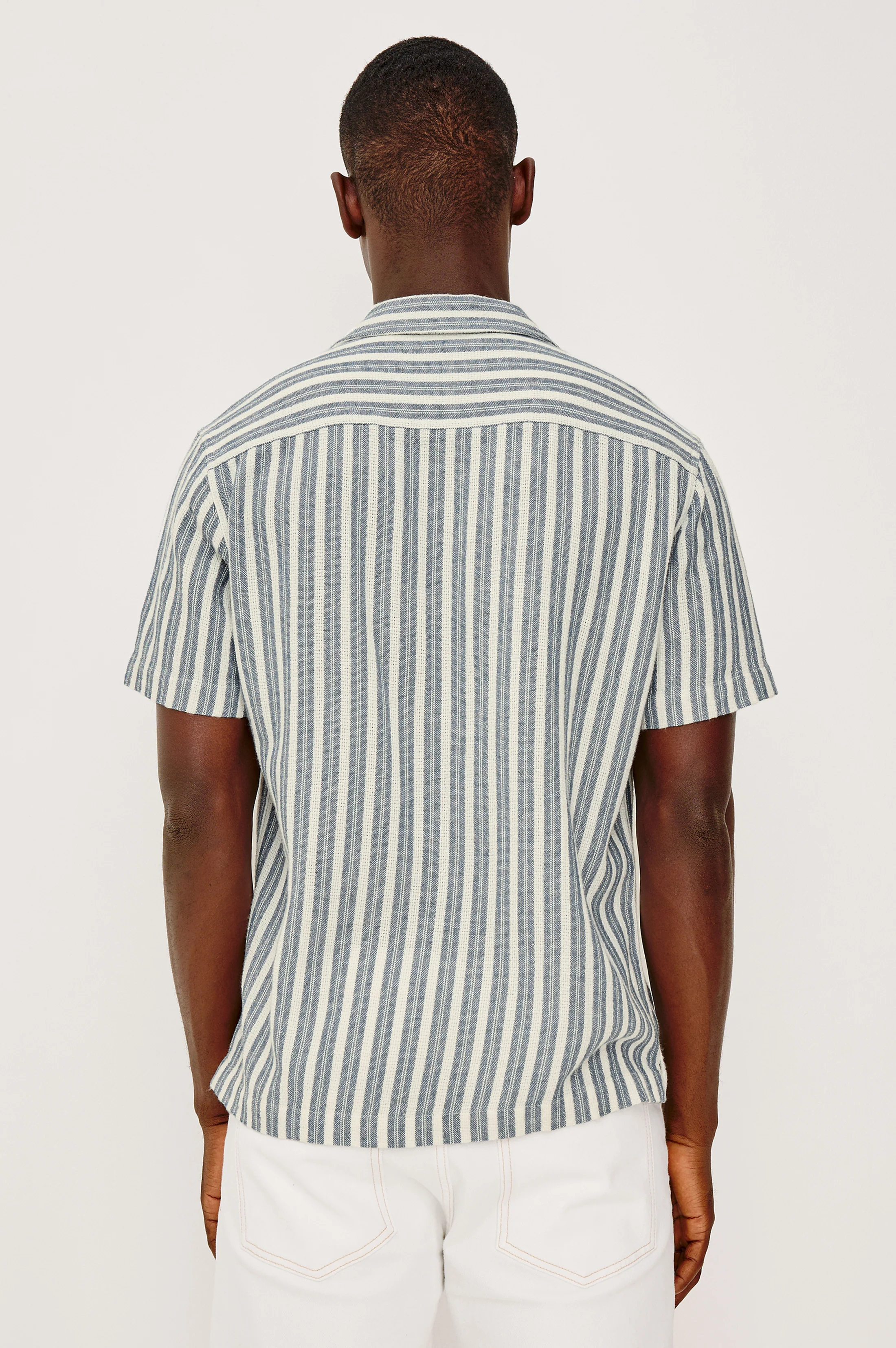 FIELDER SHIRT - MARINE WHITE STRIPE - Image 5