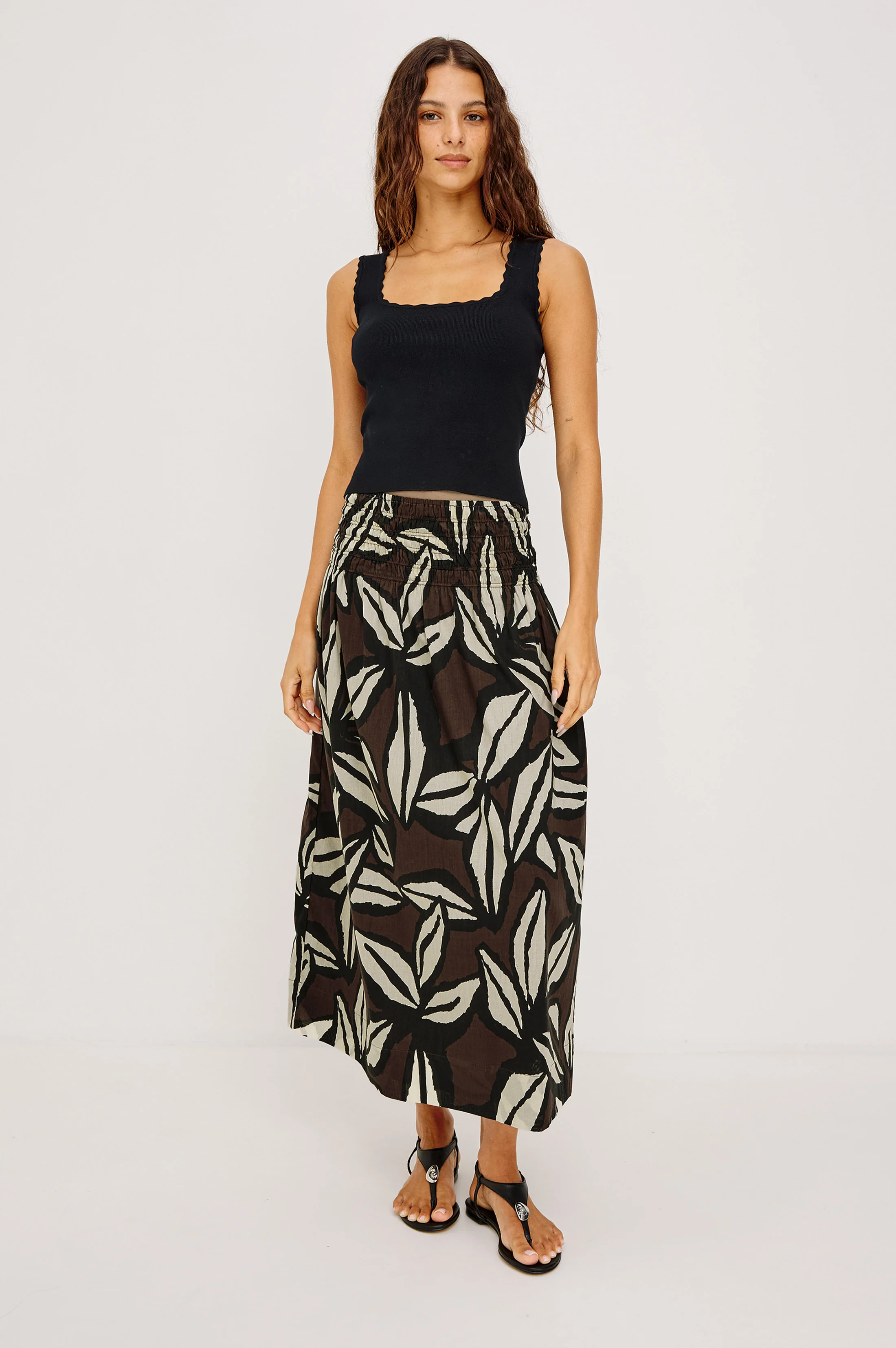 FLORE TANK - BLACK - Image 3