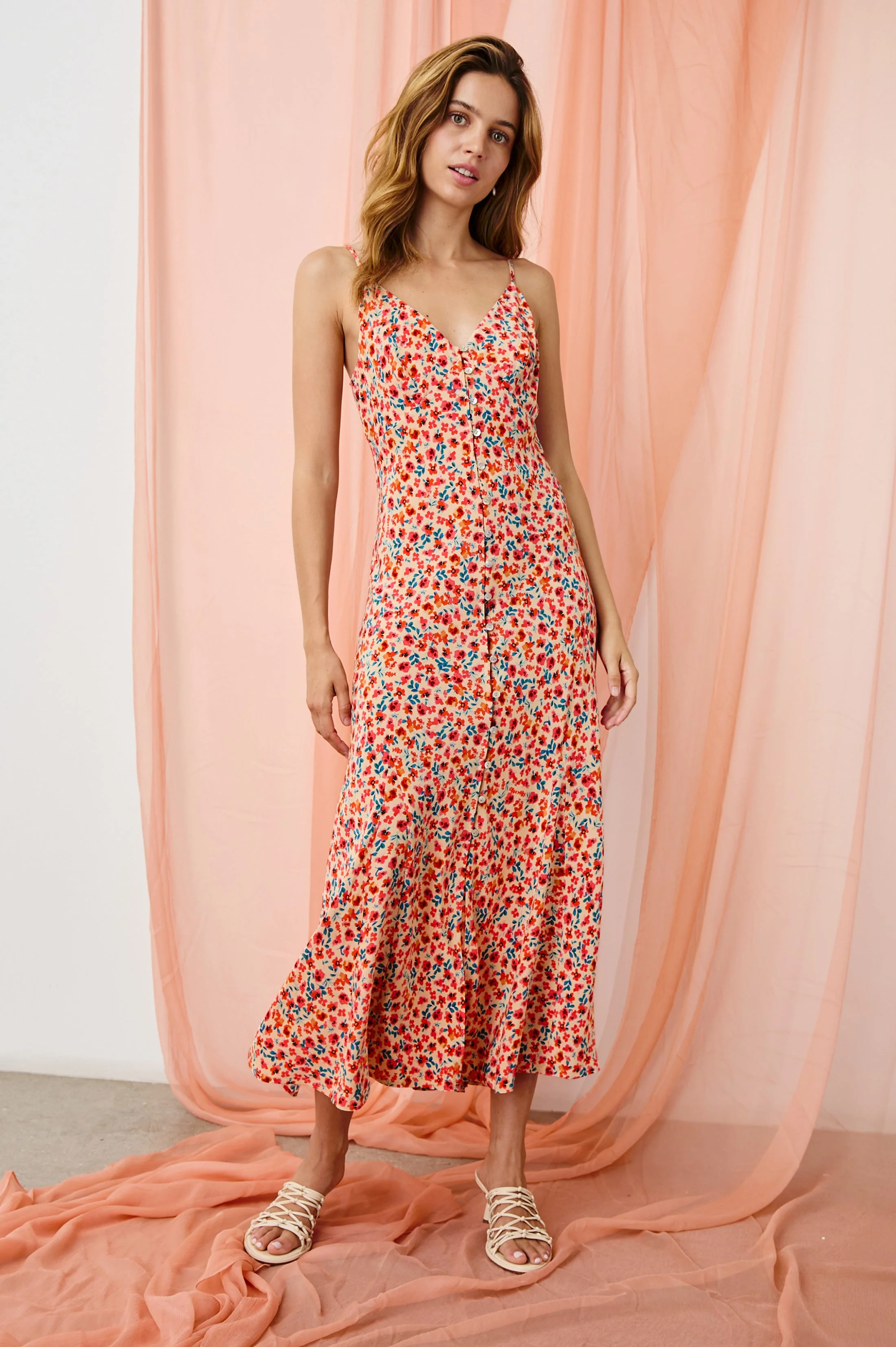 FLORIAN DRESS - RED POSY - Image 5