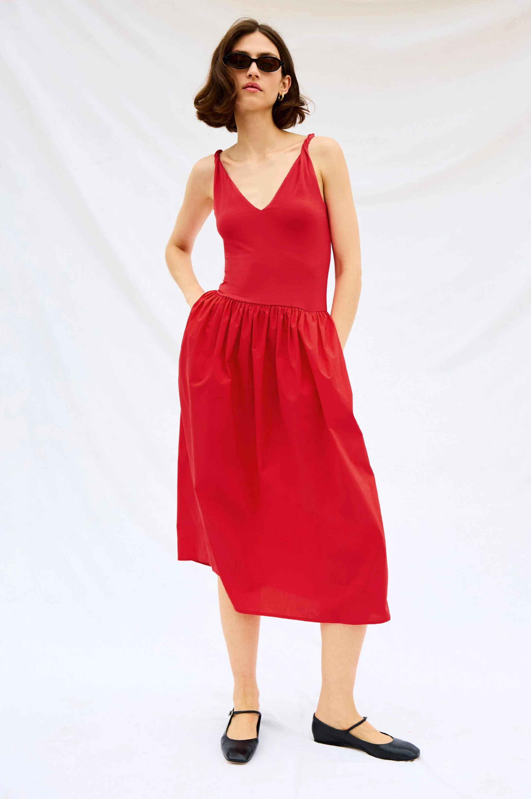 FRANCA DRESS - CHERRY