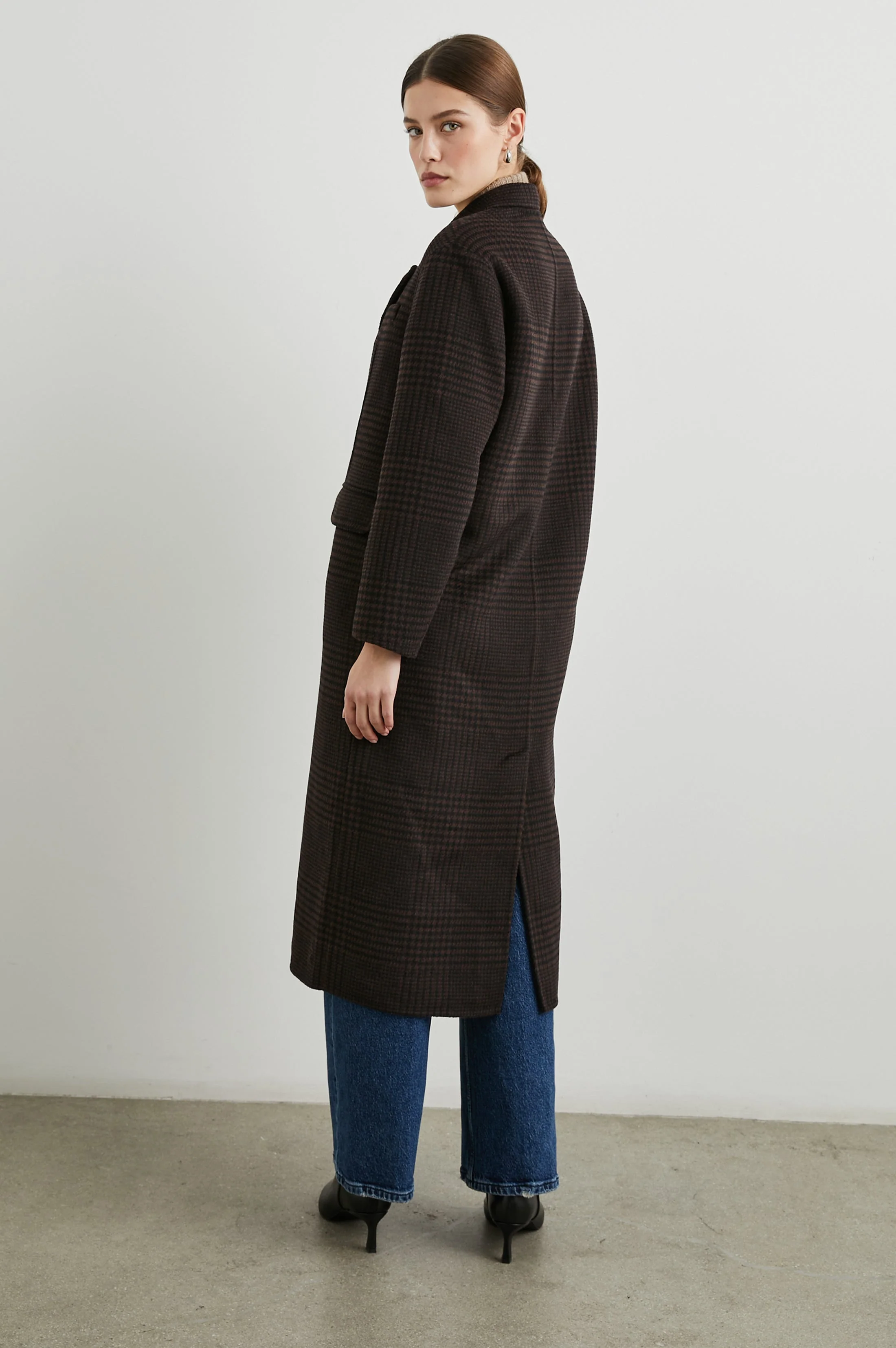 GALLERY COAT - ESPRESSO HOUNDSTOOTH - Image 5
