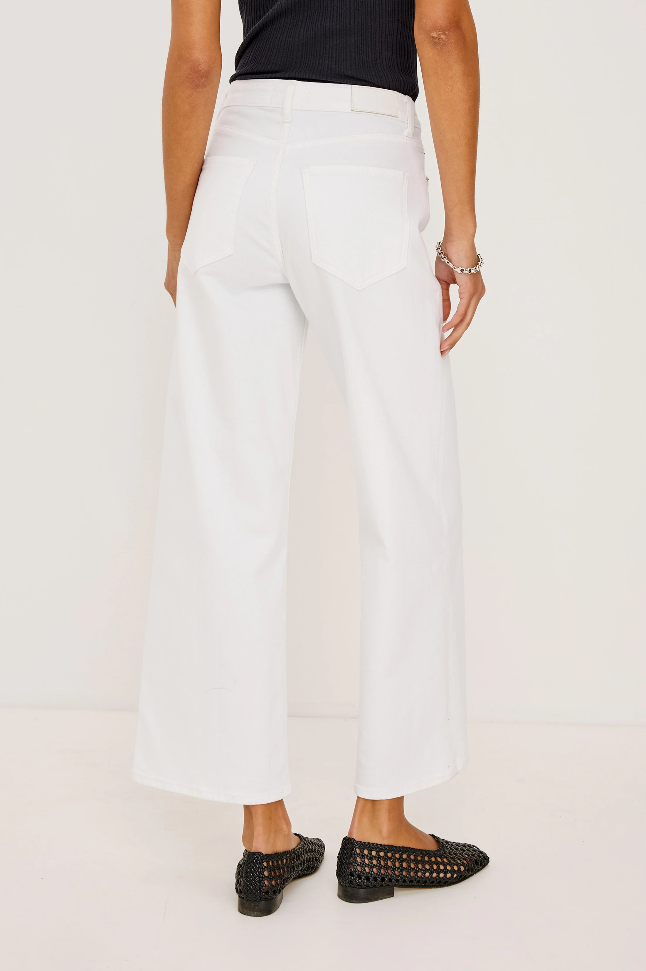 GETTY CROP WIDE LEG - SALT WHITE - Image 5