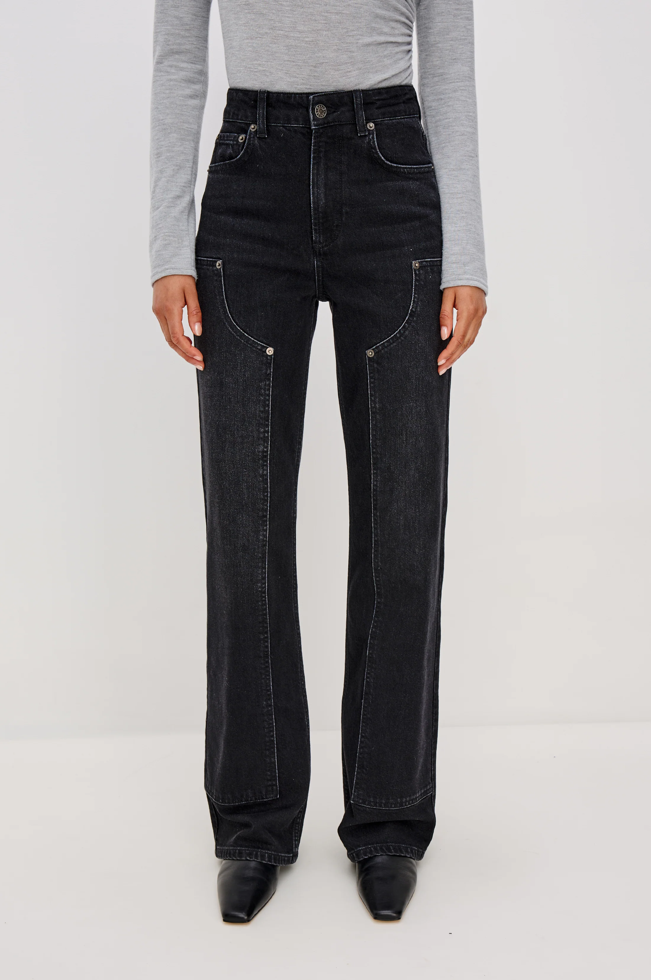 GETTY WORKWEAR WIDE LEG - ONYX