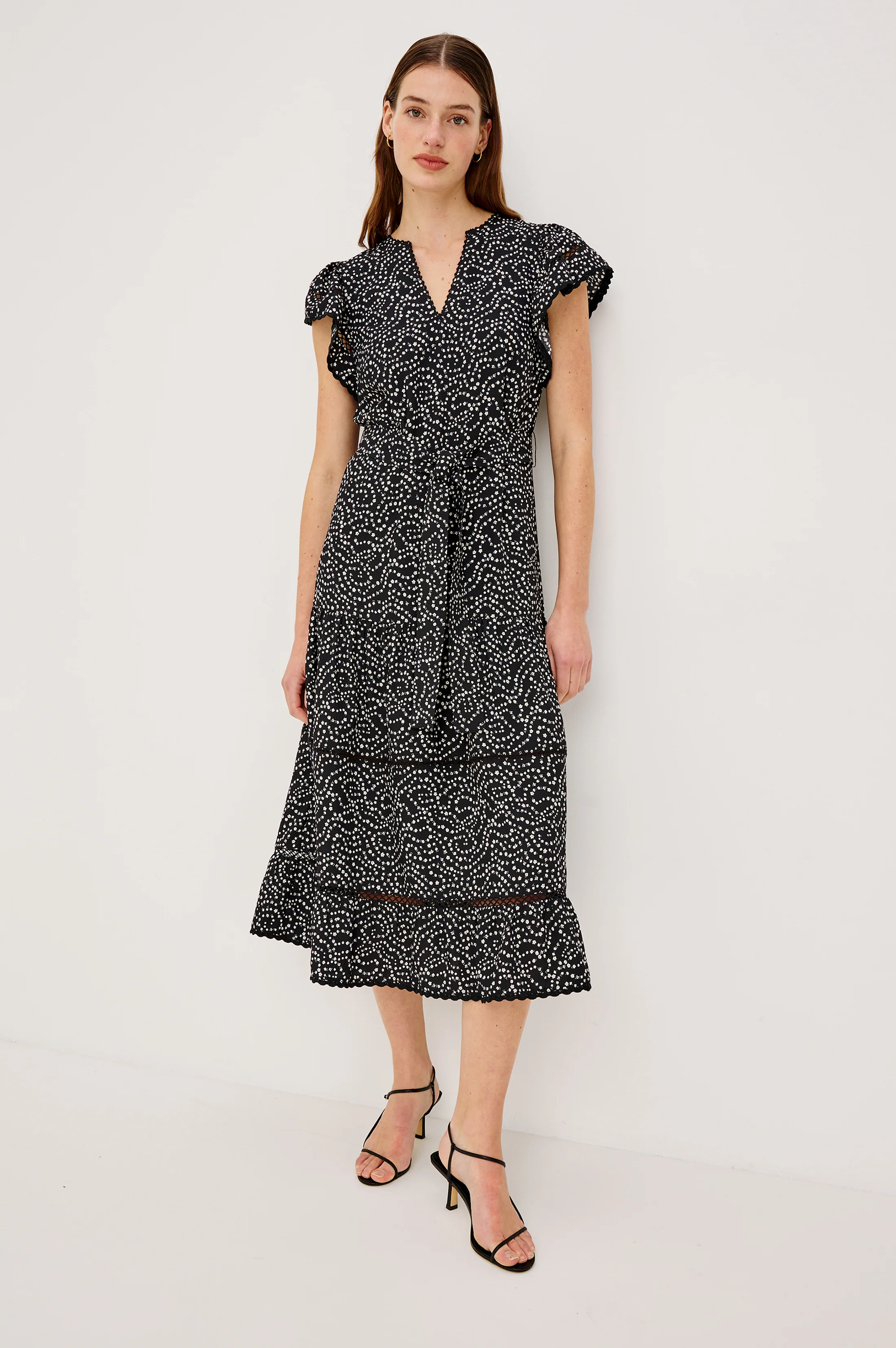 GIA DRESS - MINI CHAIN DAISIES