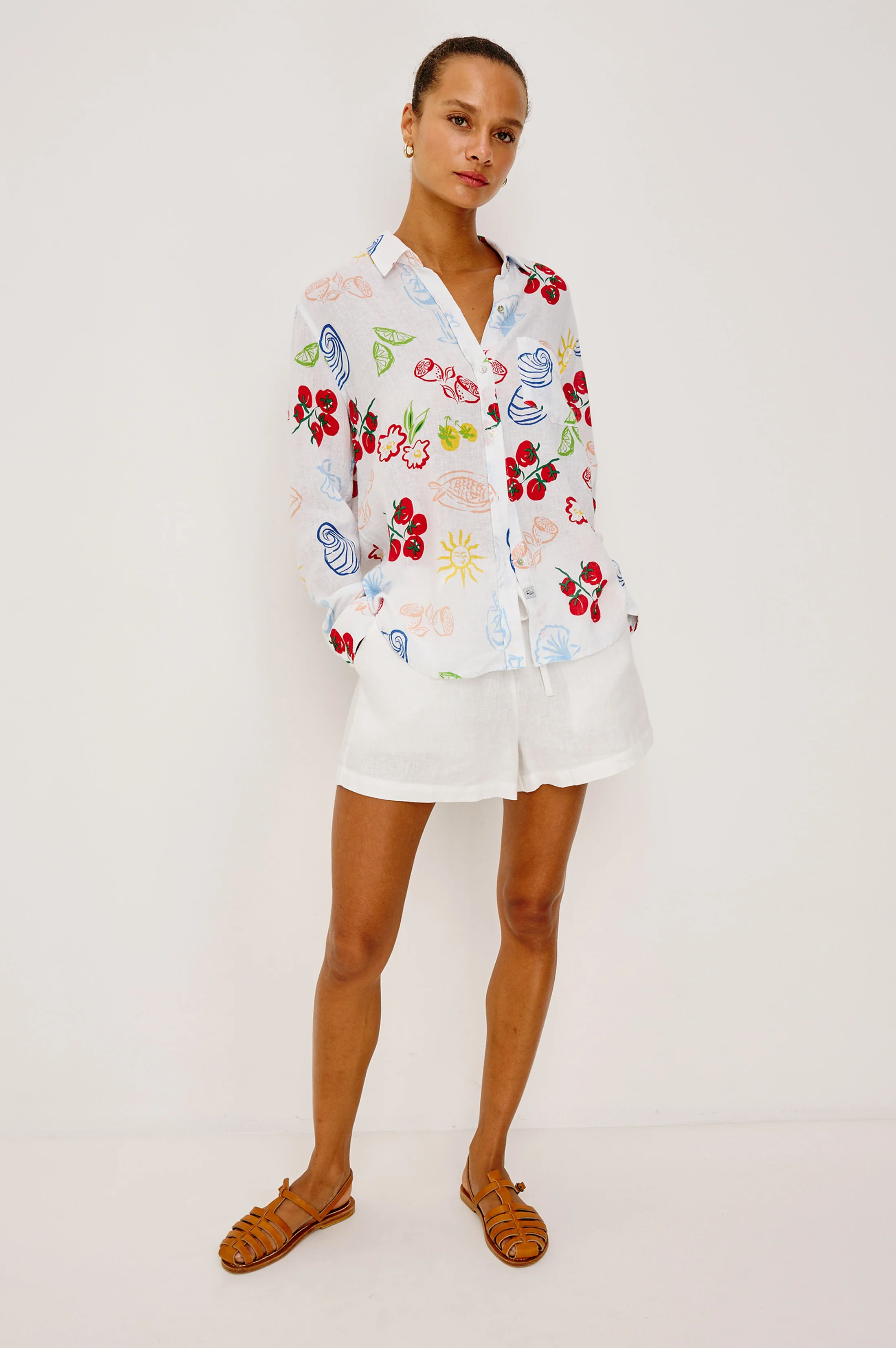 RAILS X GIADZY CHARLI SHIRT - WHITE ANTIPASTI - Image 3
