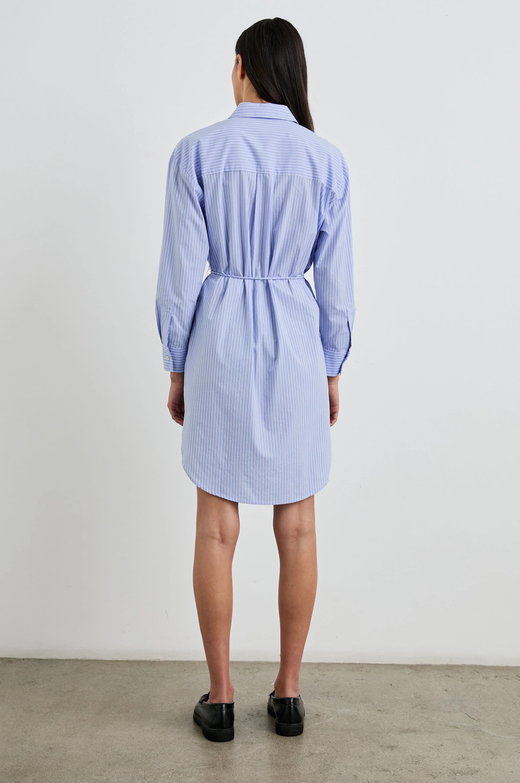 HARMONY DRESS - OXFORD WHITE STRIPE - Image 5