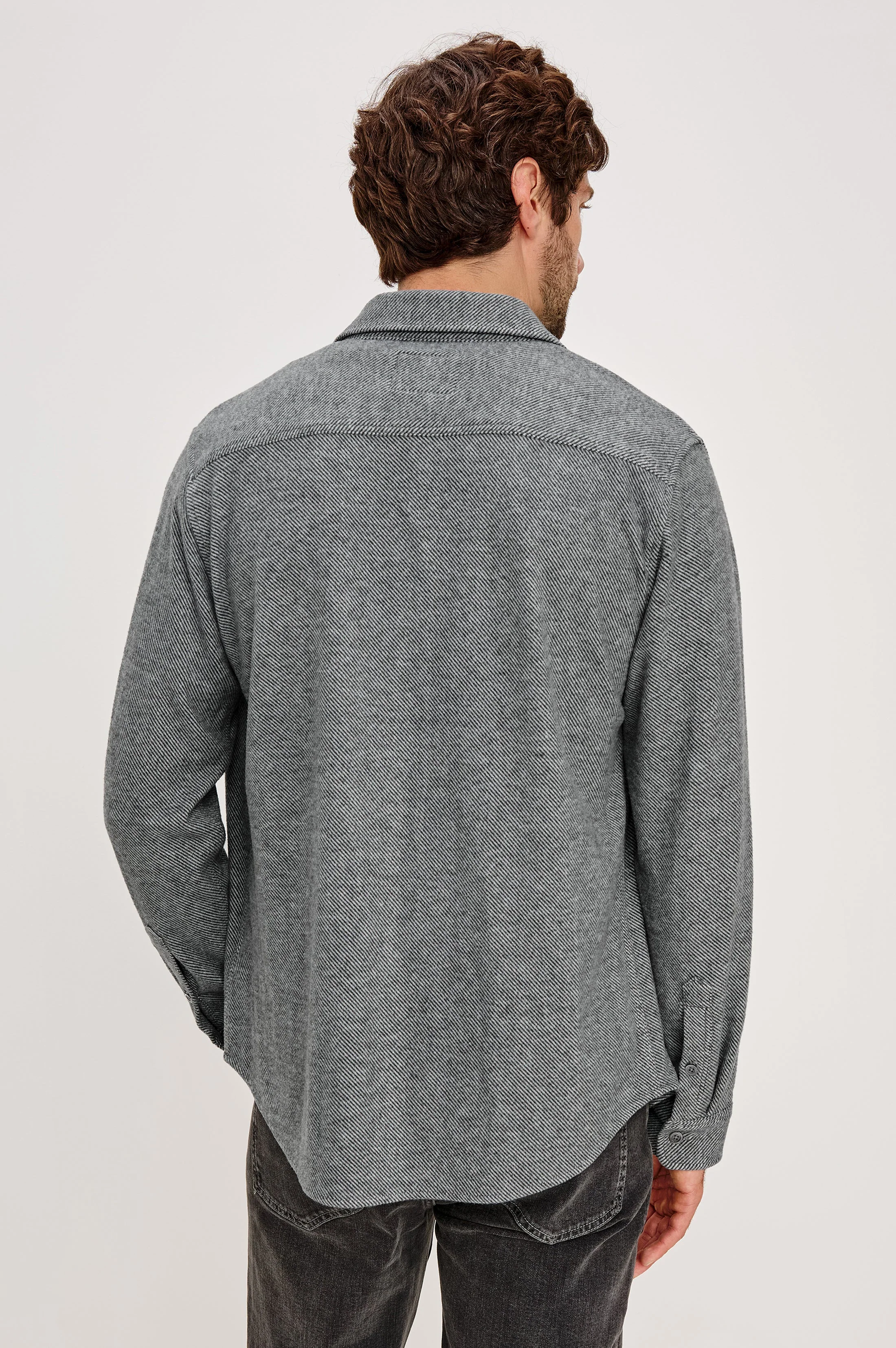 HAWKE SHIRT - CHARCOAL TWILL - Image 4