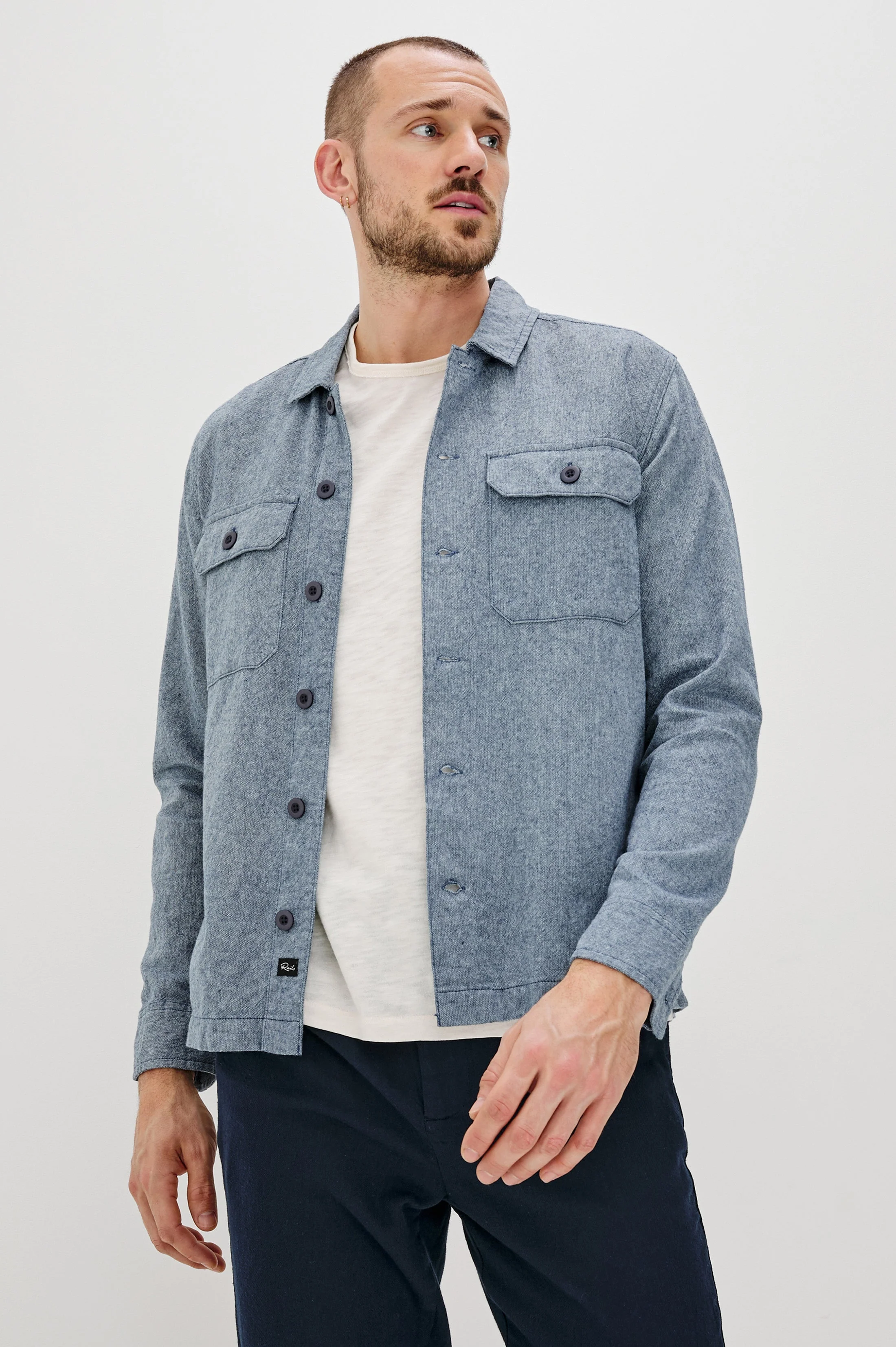 HAYES SHIRT JACKET - BLUE MIRAGE