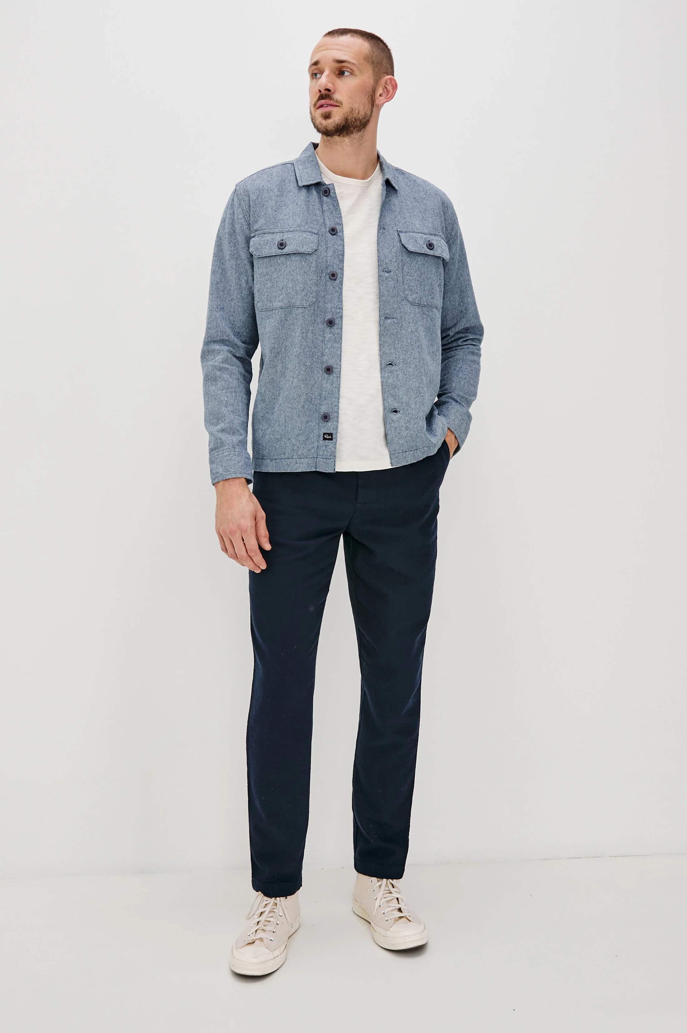 HAYES SHIRT JACKET - BLUE MIRAGE - Image 3