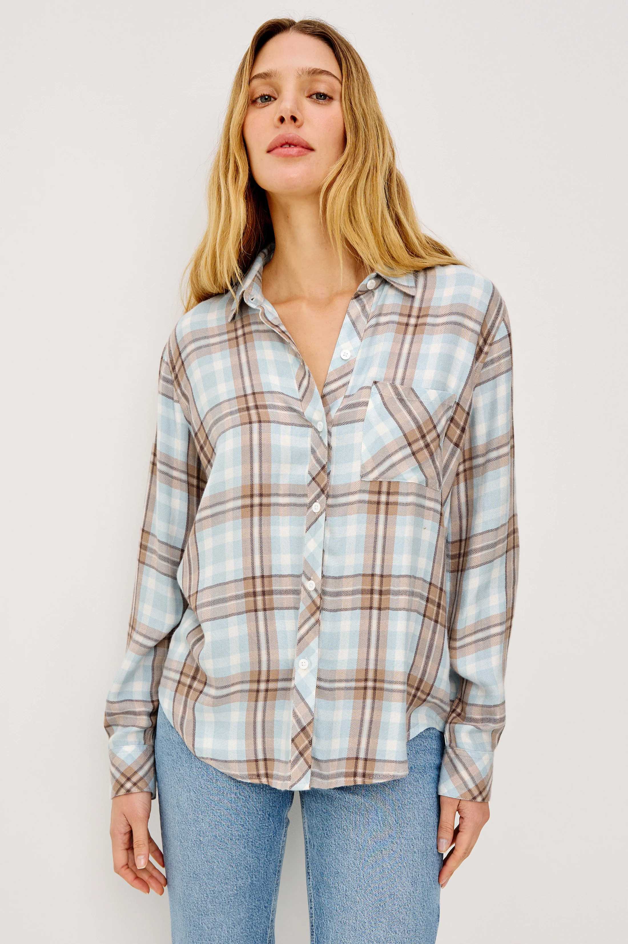 HUNTER SHIRT - CHAMBRAY IVORY DUNE - Image 4