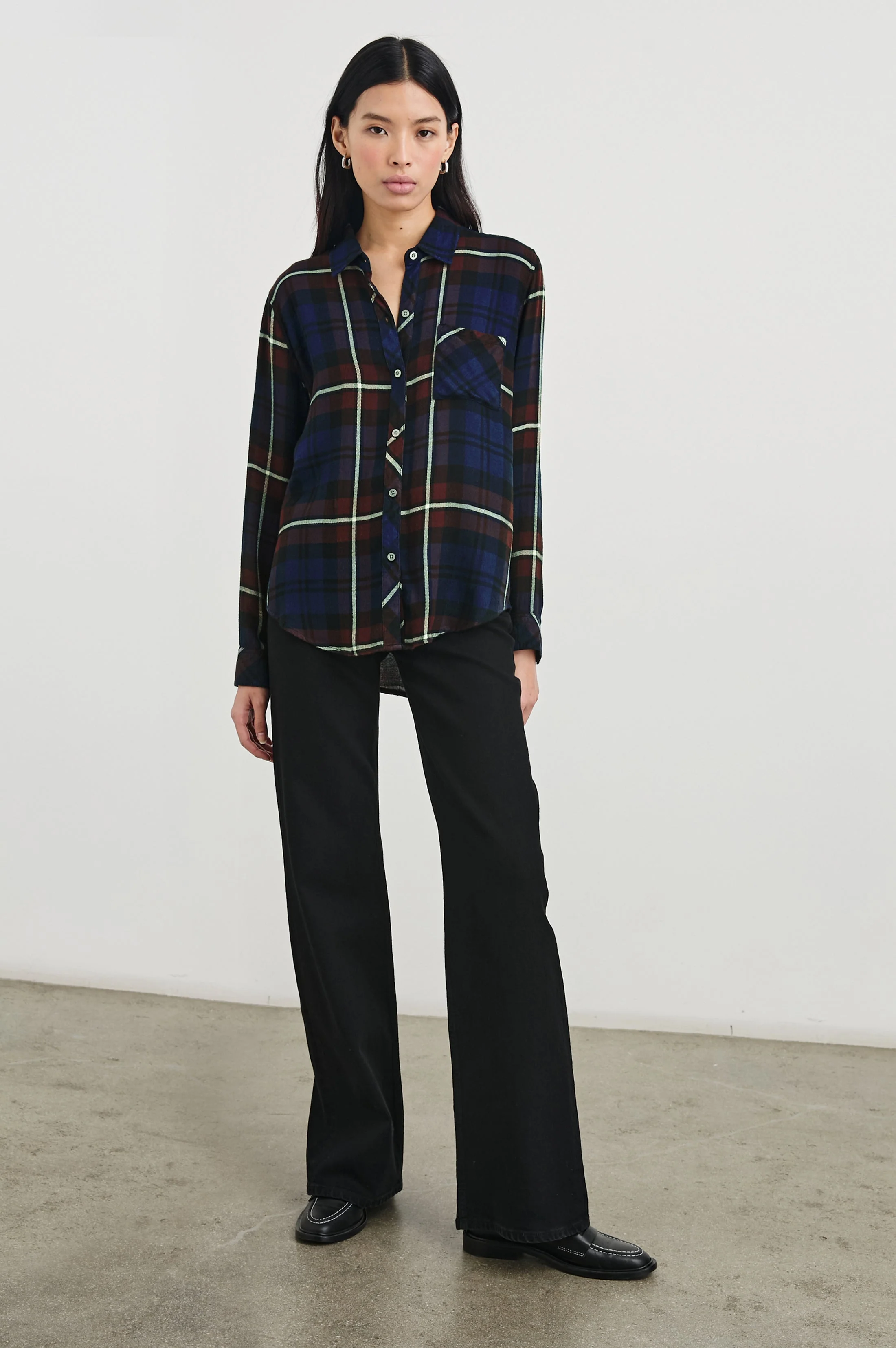 HUNTER SHIRT - CHESTNUT BIRCH NAVY - Image 4