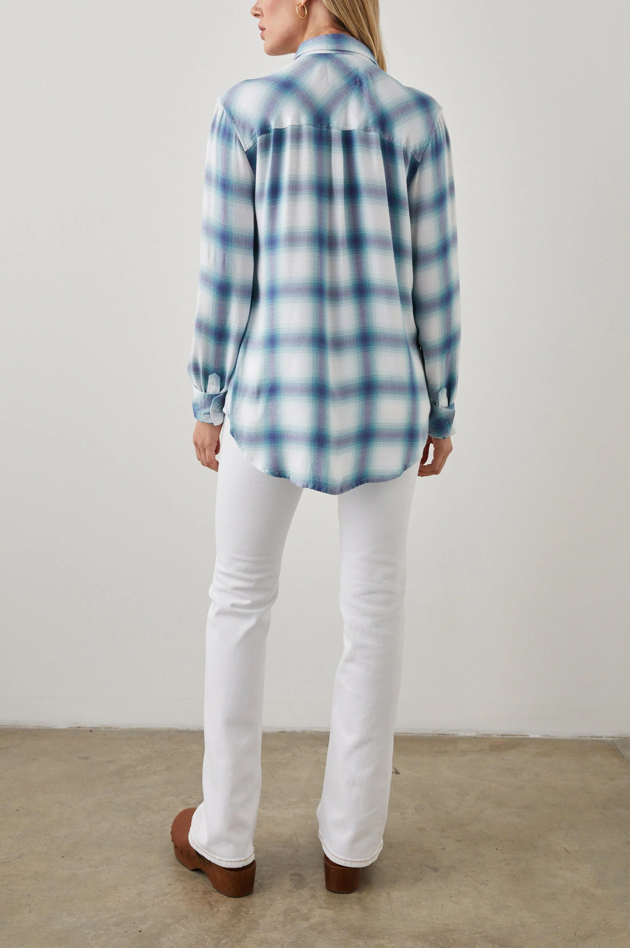 HUNTER SHIRT - WHITE INDIGO MIST - Image 4