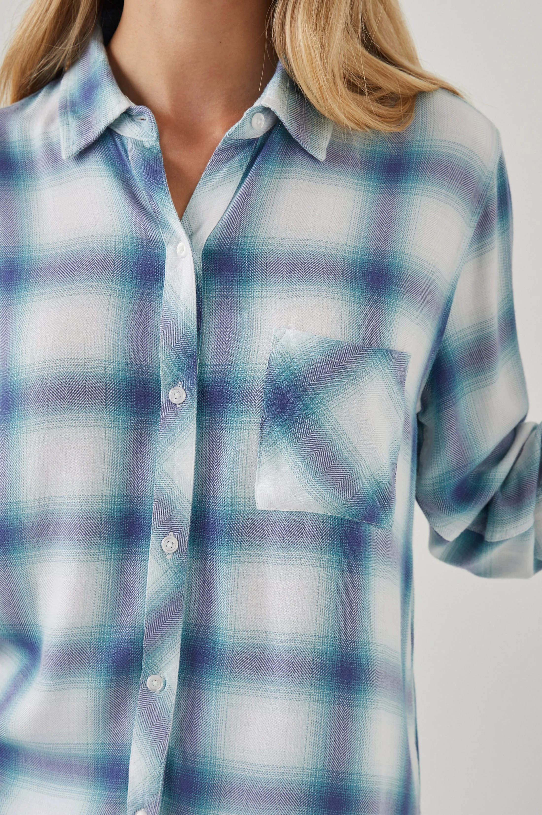 HUNTER SHIRT - WHITE INDIGO MIST - Image 5