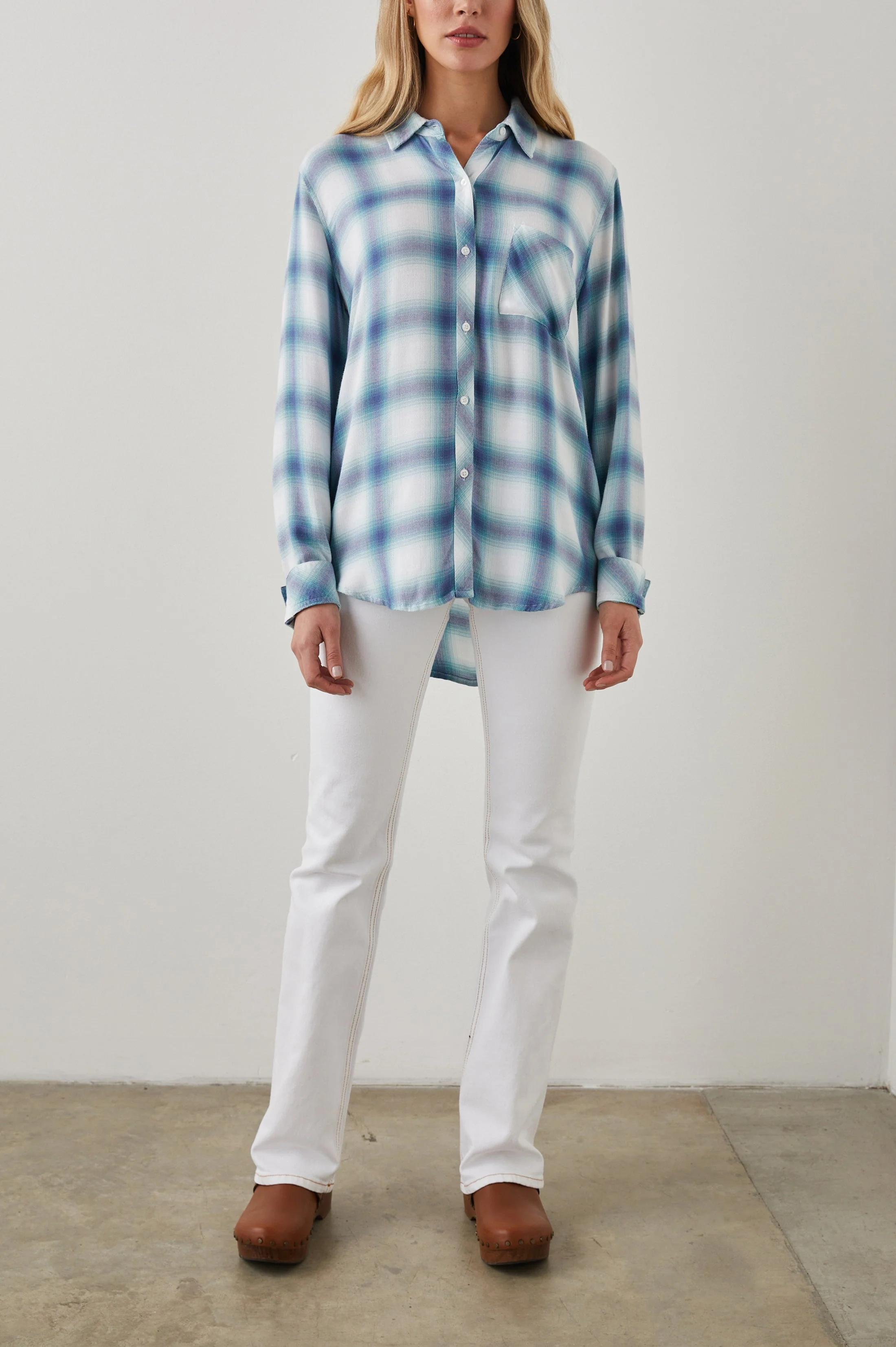 HUNTER SHIRT - WHITE INDIGO MIST - Image 6