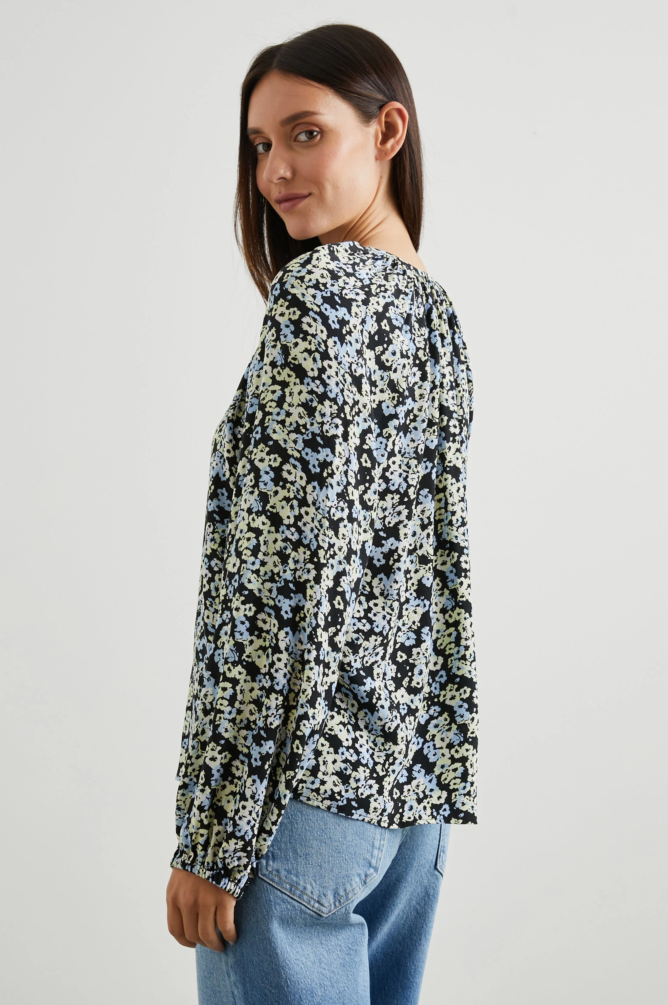 INDI TOP - MIDNIGHT MEADOW FLORAL - Image 4
