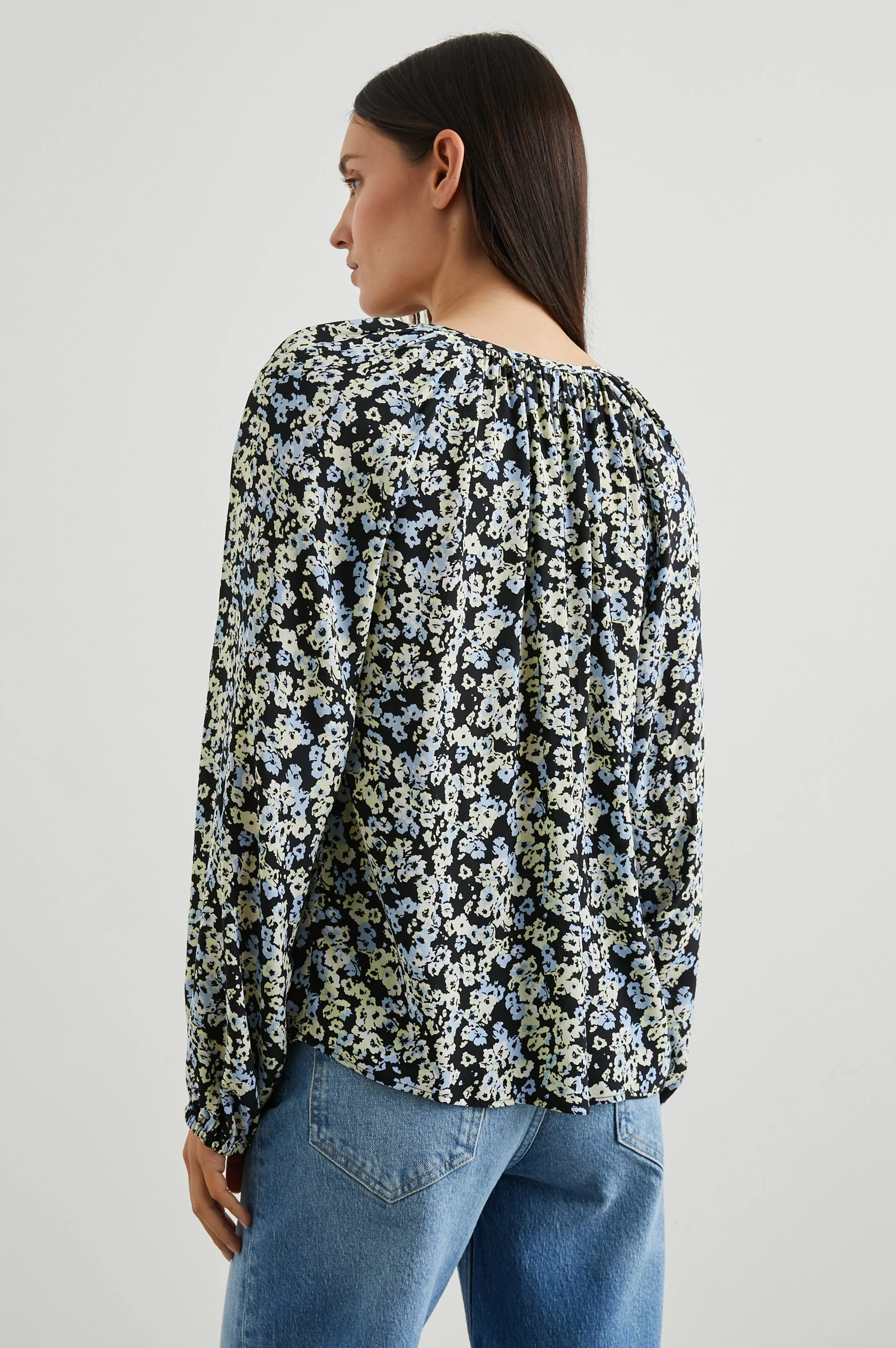 INDI TOP - MIDNIGHT MEADOW FLORAL - Image 5