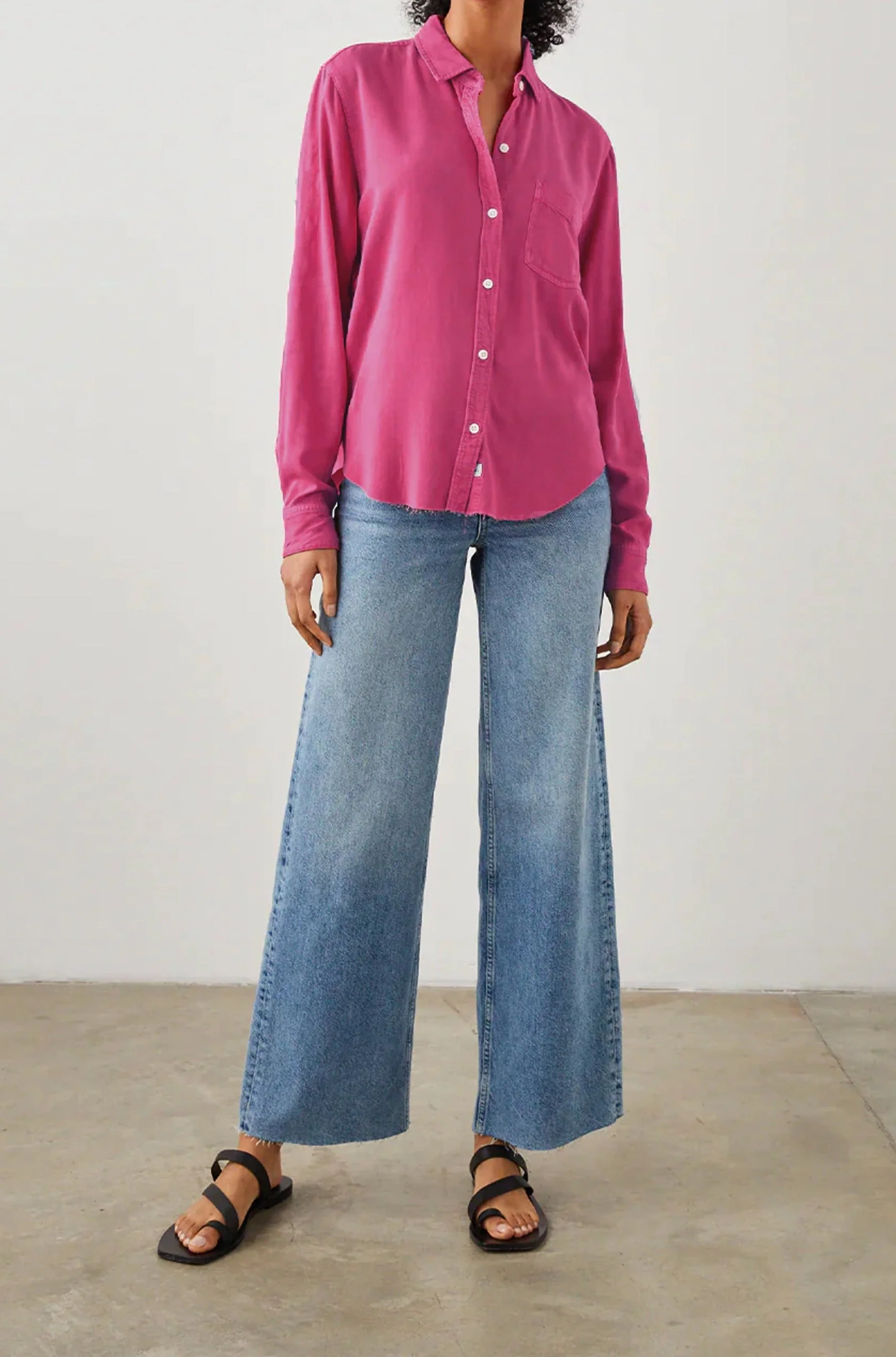 INGRID RAW SHIRT - HIBISCUS - Image 4