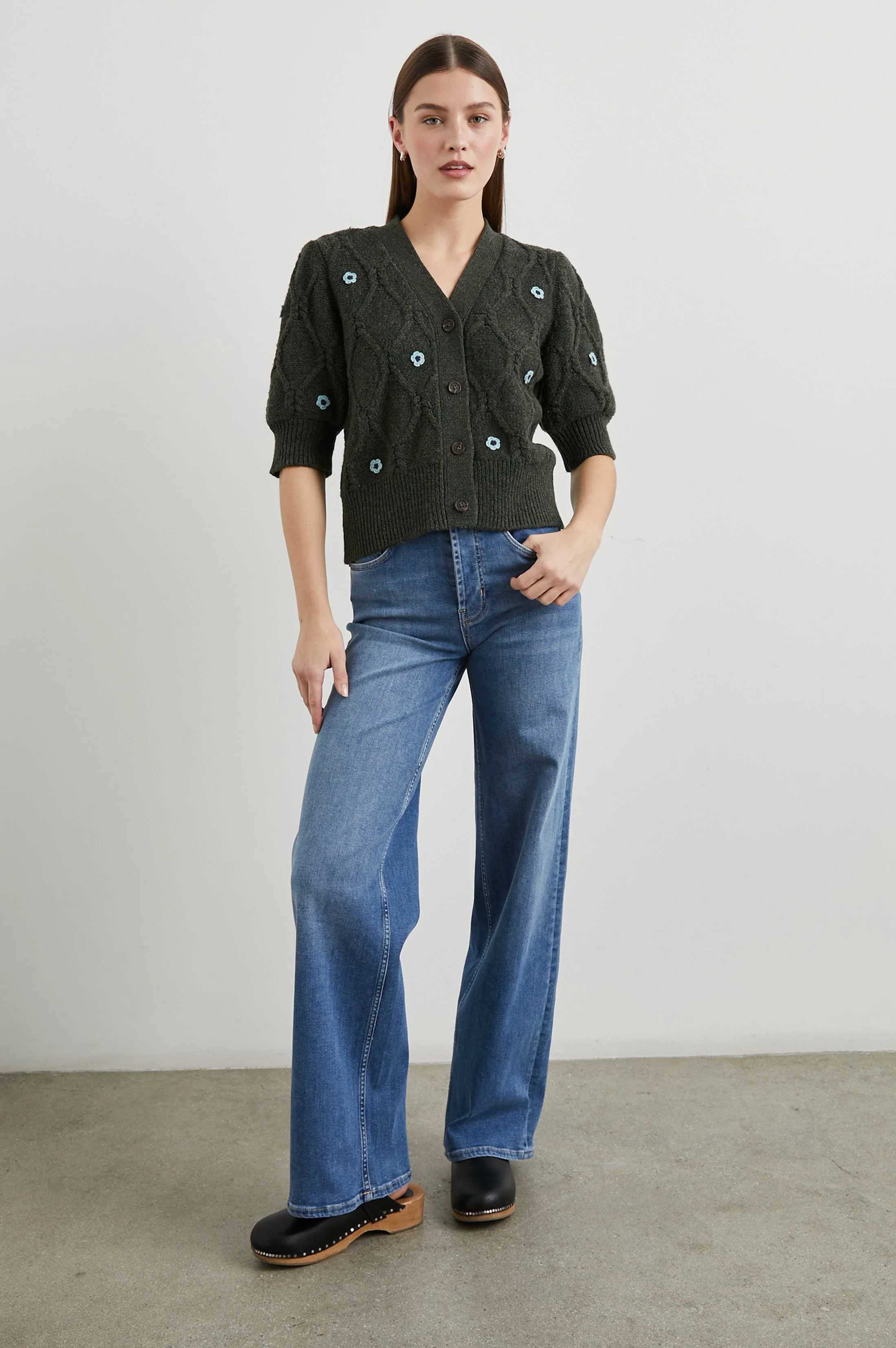 ISLA CARDIGAN - FOREST DAISIES - Image 3