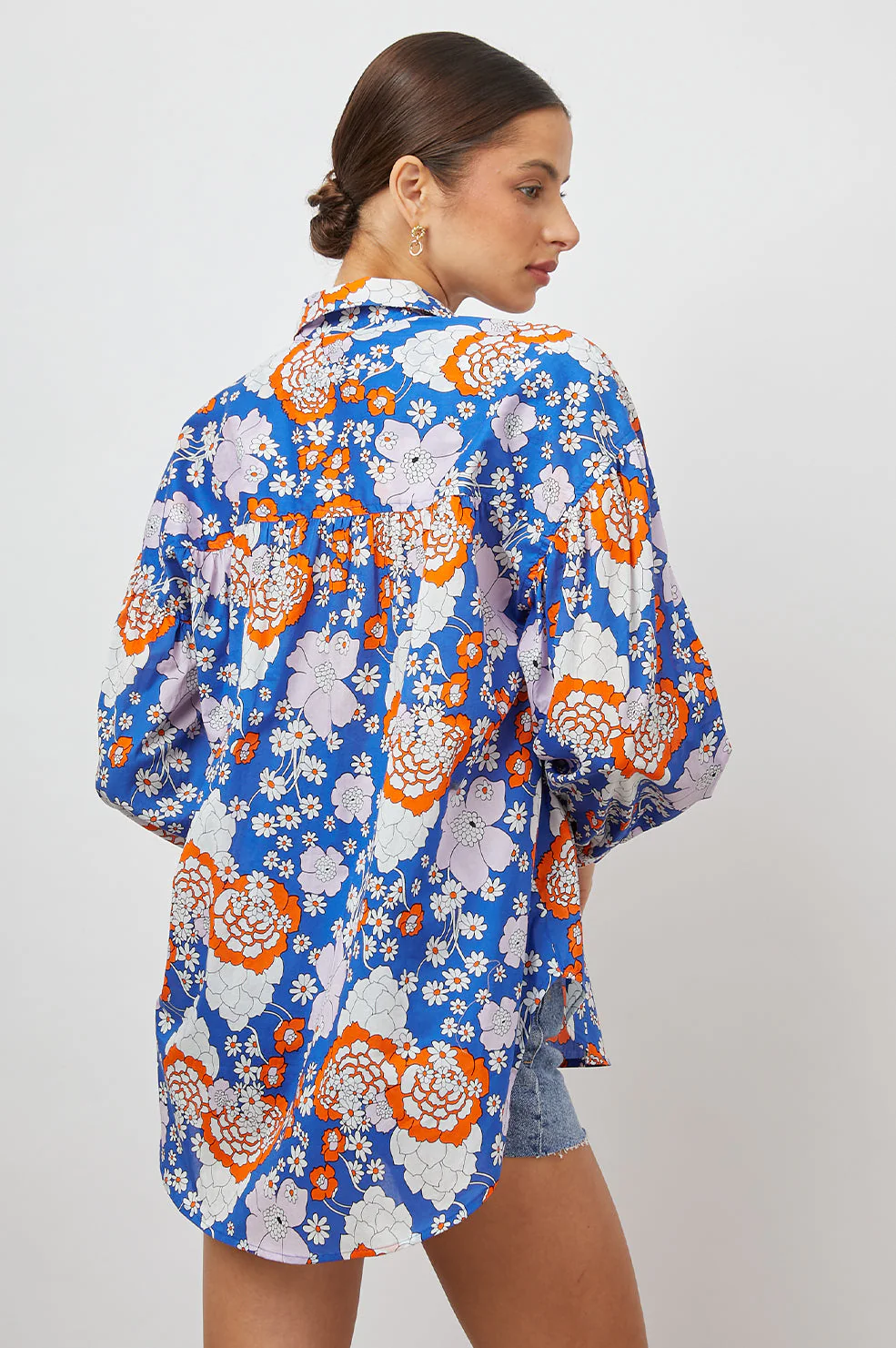 JANAE SHIRT - COBALT FLORAL - Image 5