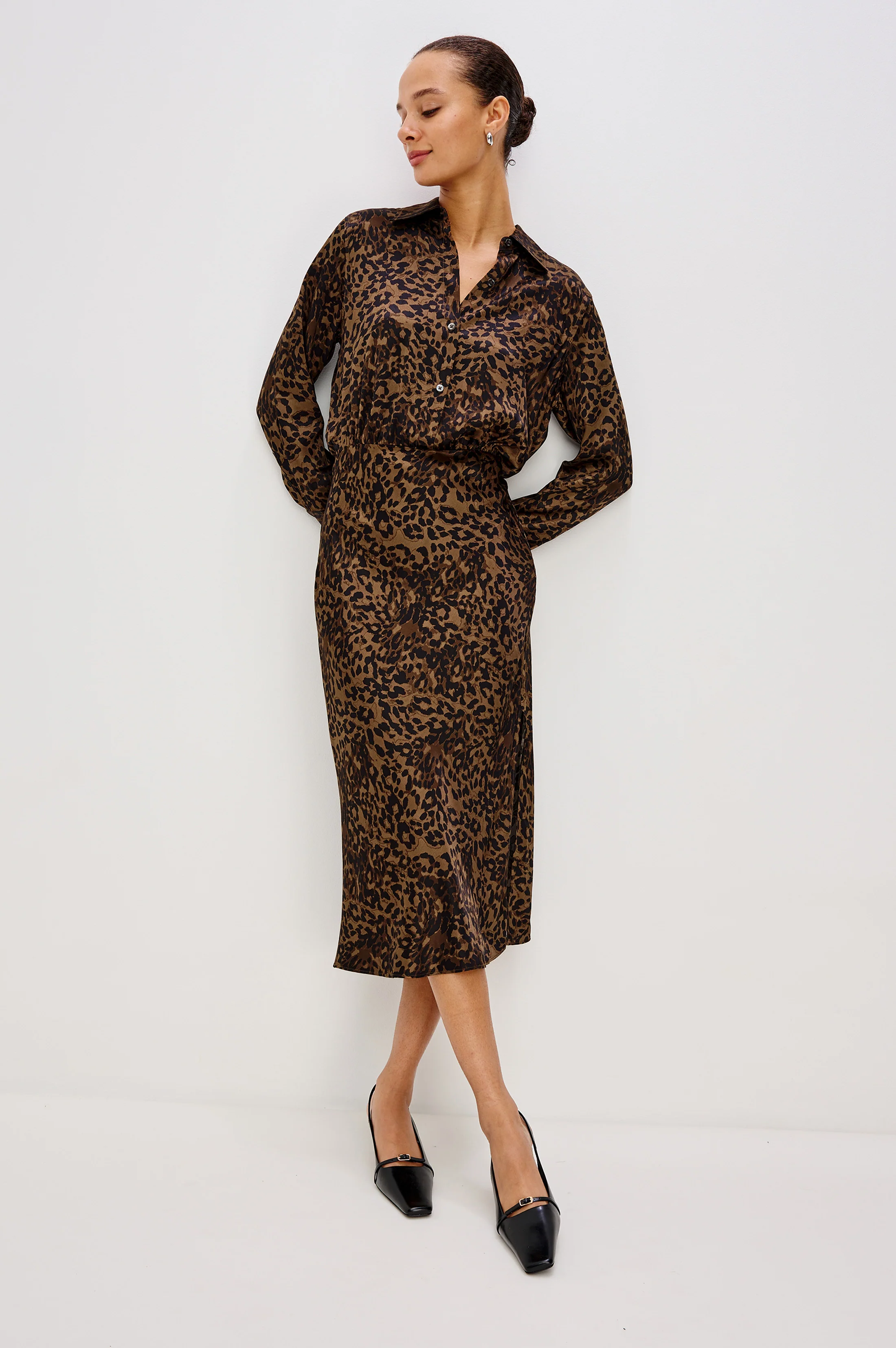 JAZLYN DRESS - GINGER SPOTTED - Image 3