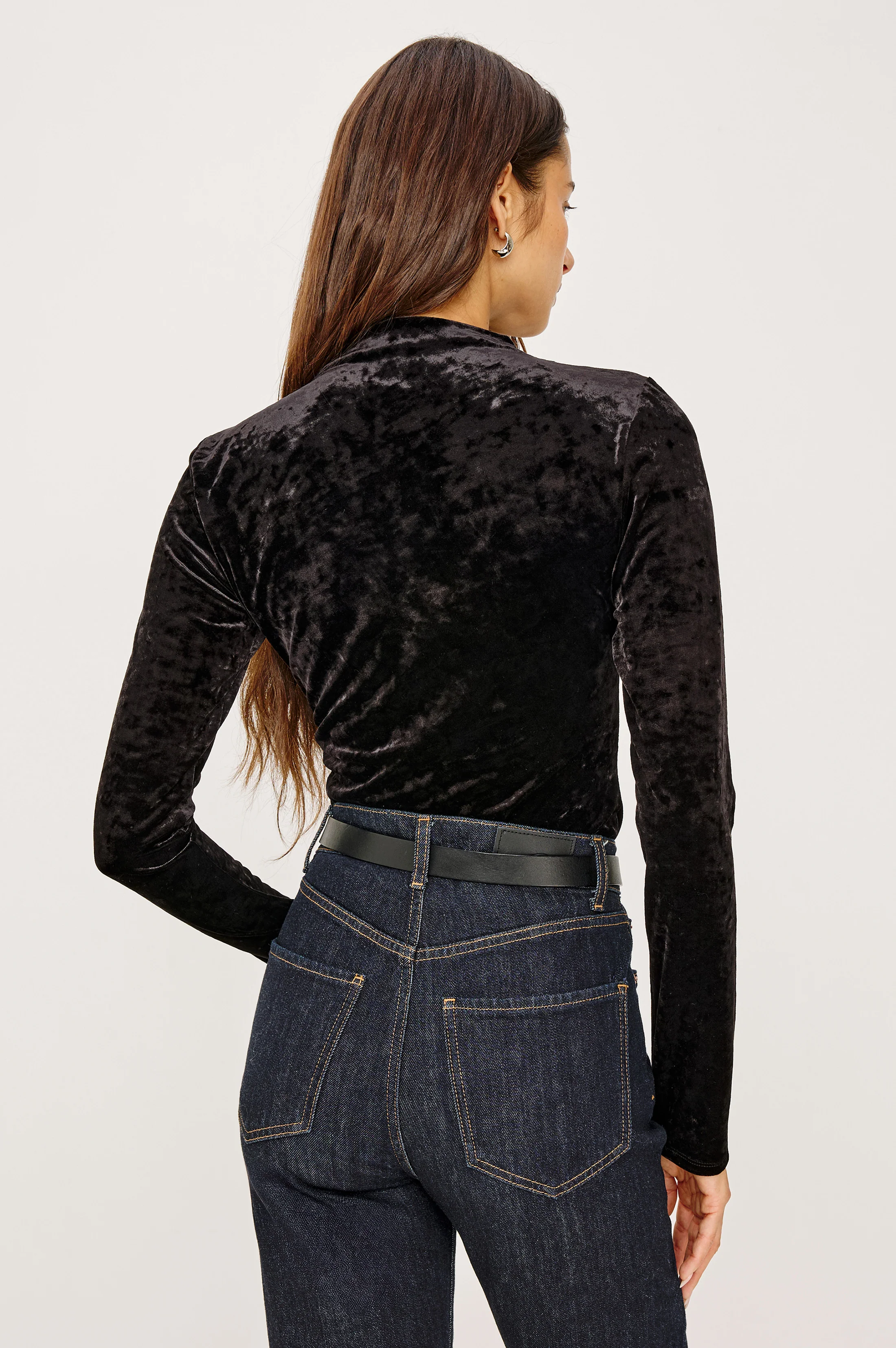 JOELLE TOP - BLACK VELVET - Image 5
