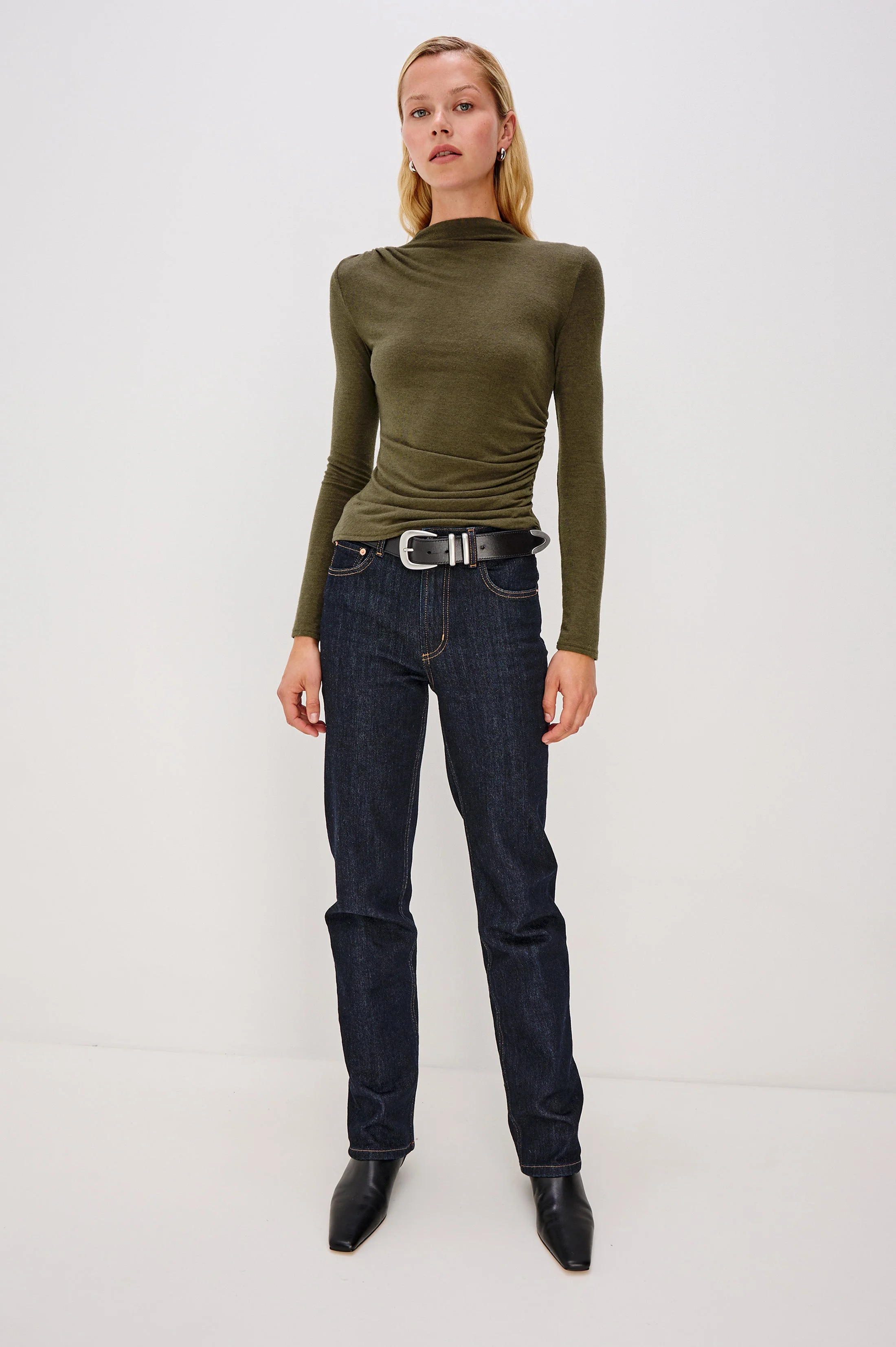 JOELLE TOP - HEATHER OLIVE - Image 3