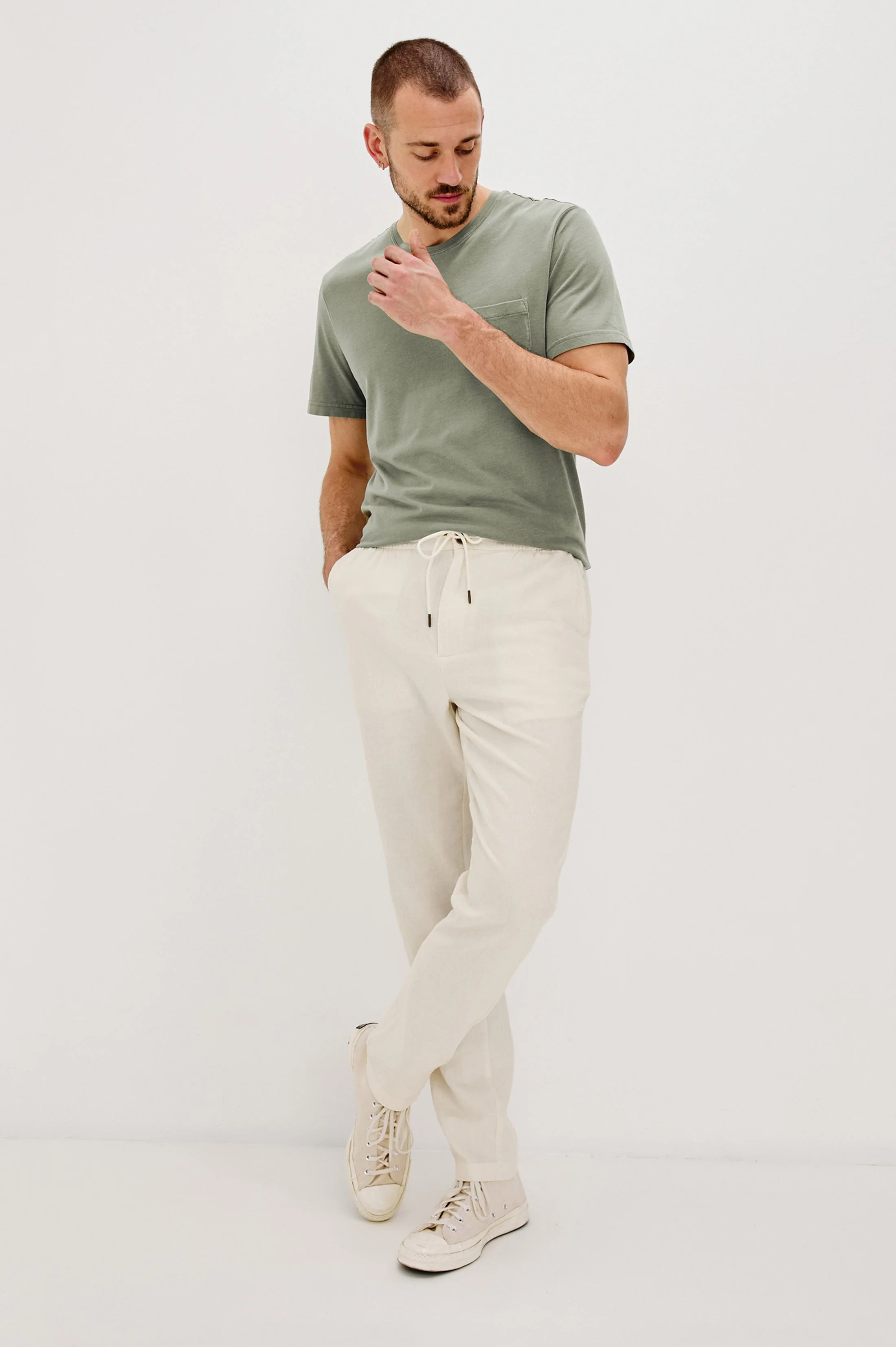 JOHNNY T-SHIRT - OLIVE - Image 3