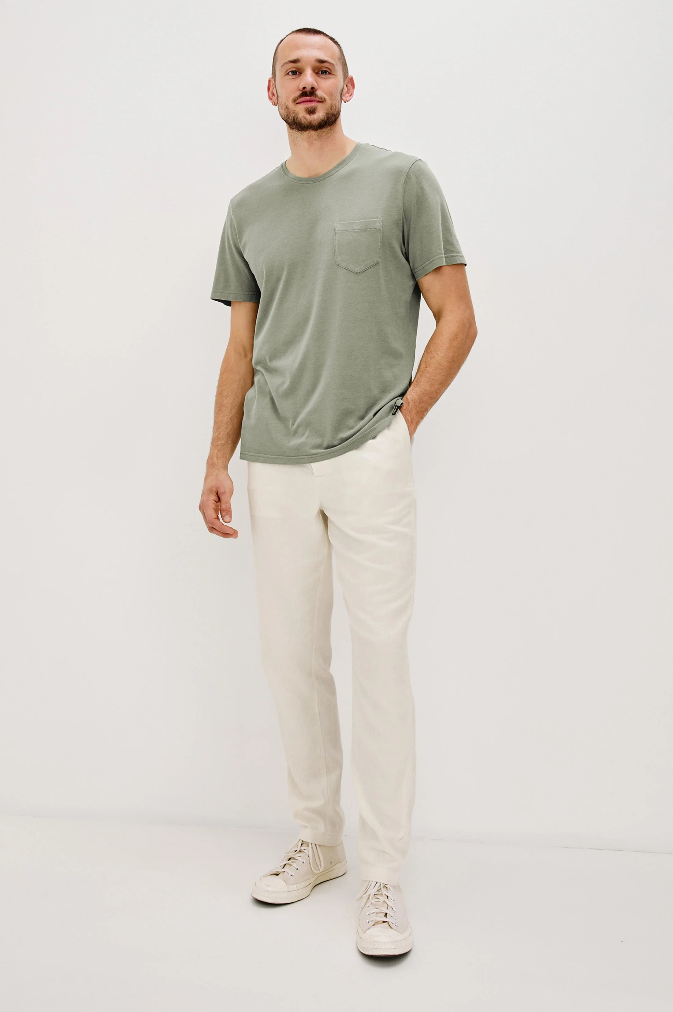 JOHNNY T-SHIRT - OLIVE - Image 4