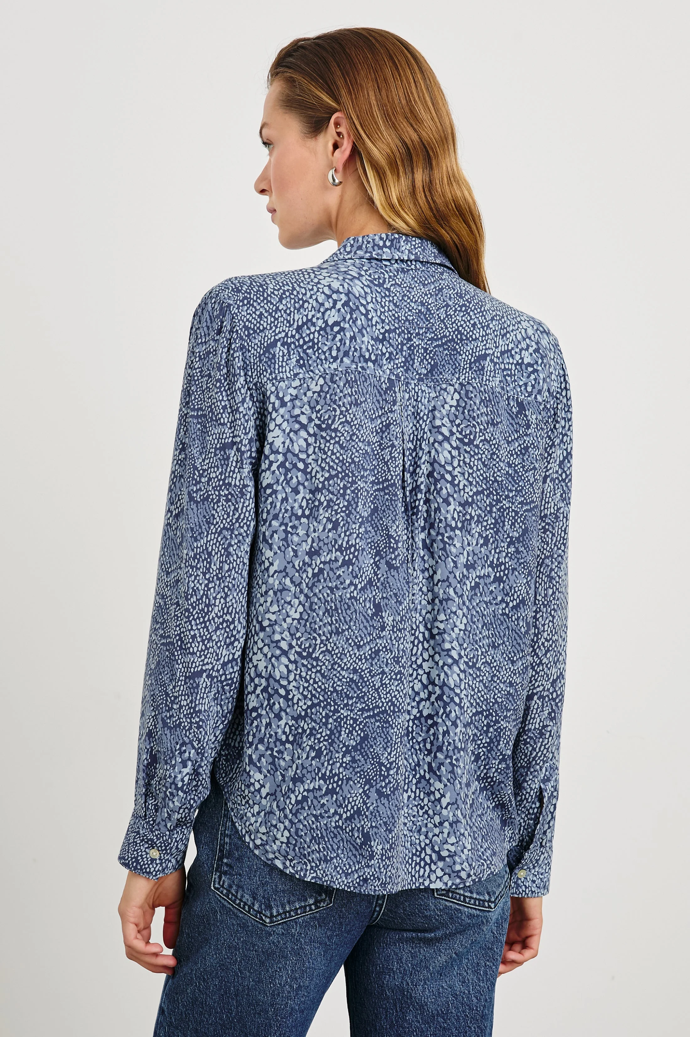 JOSEPHINE SHIRT - NAVY PYTHON - Image 5