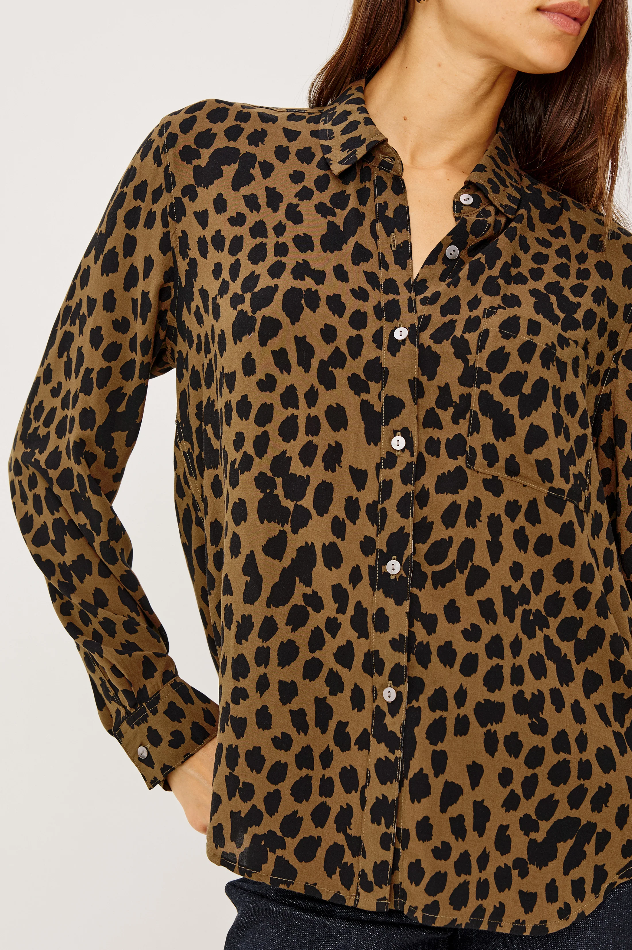 JOSEPHINE SHIRT - TEAK SPOTTED - Image 2