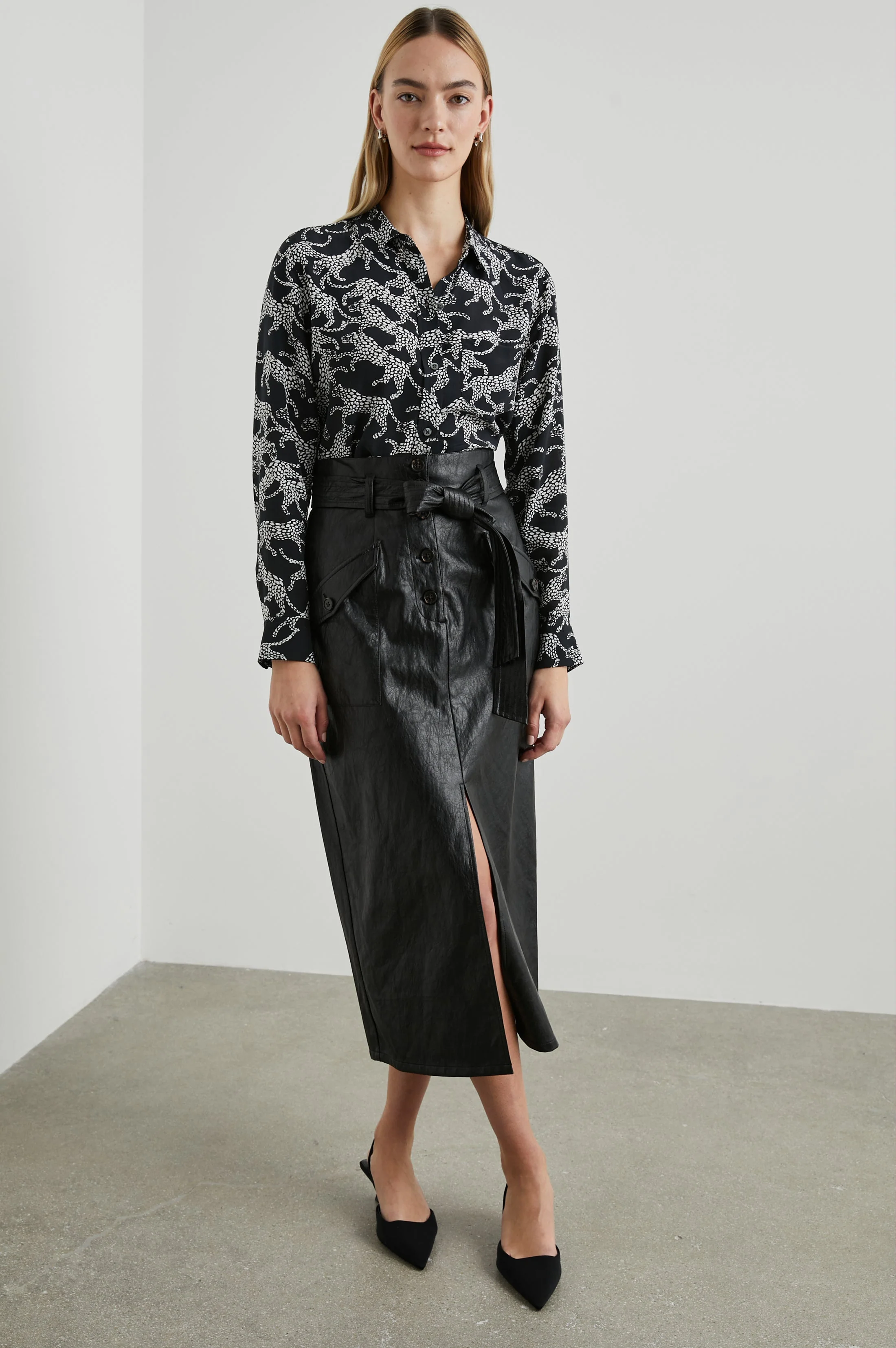 KATE SHIRT - BLACK LYNX - Image 3