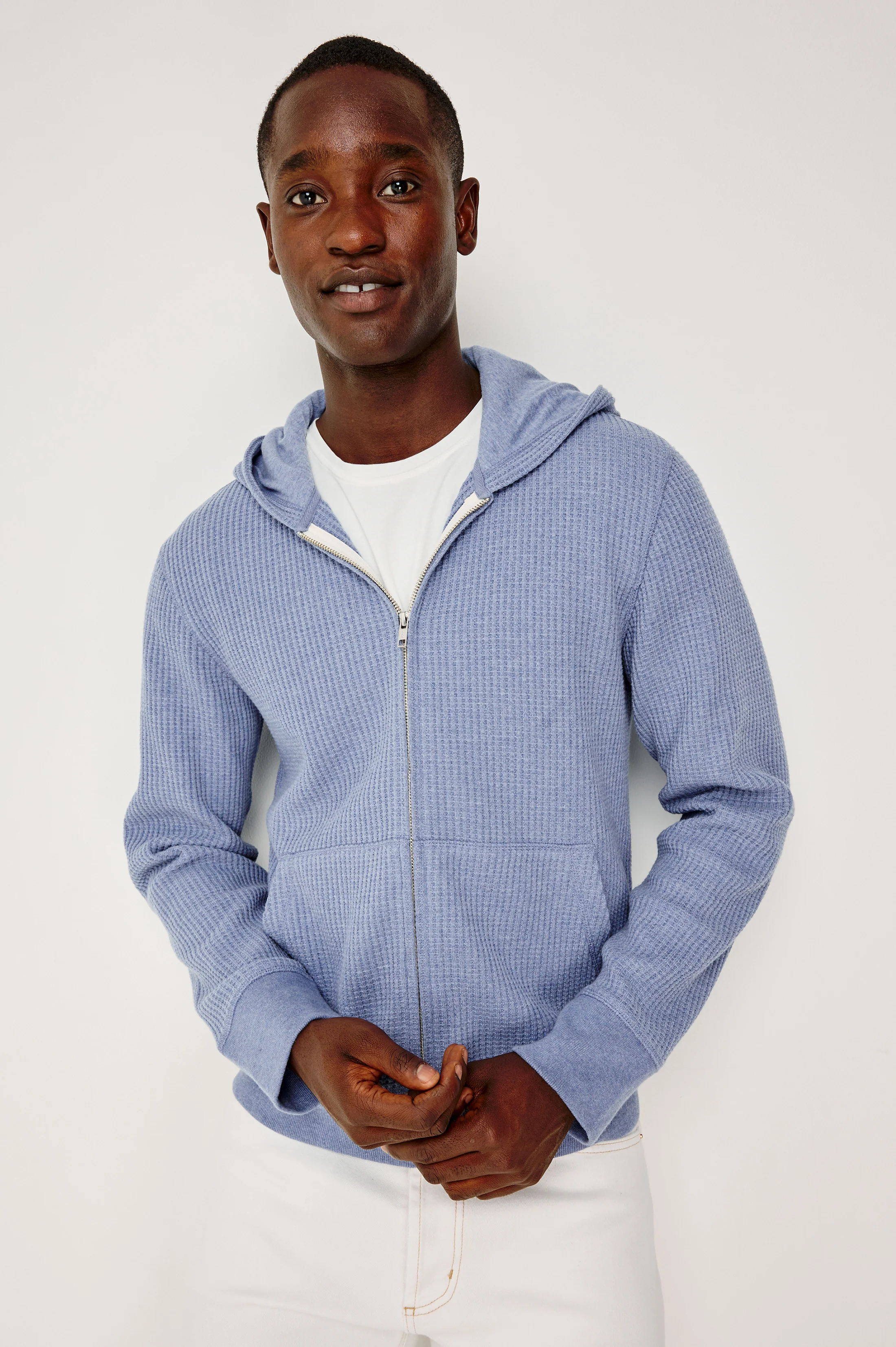 KENTON HOODIE - BLUE HEATHER