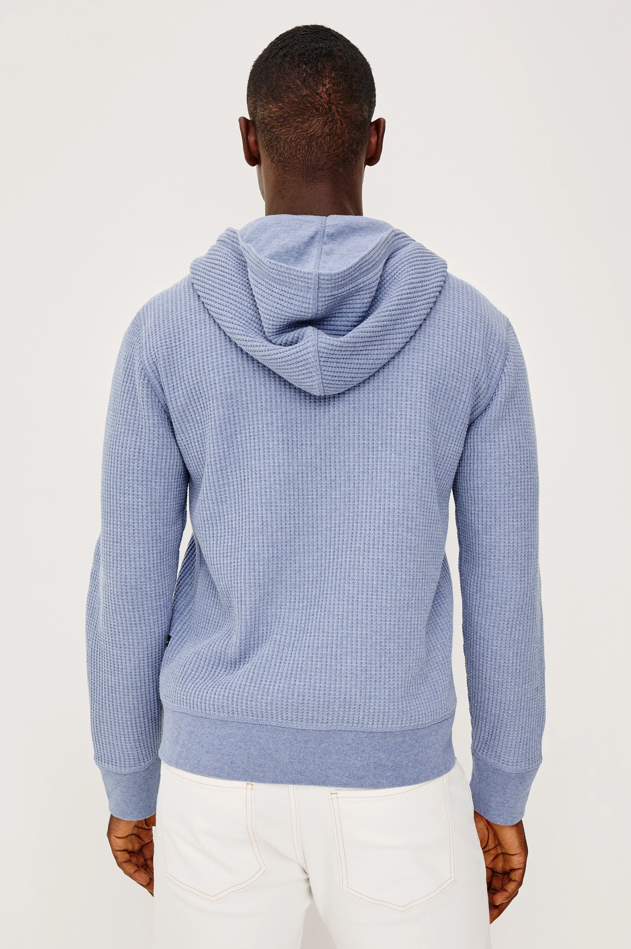 KENTON HOODIE - BLUE HEATHER - Image 5