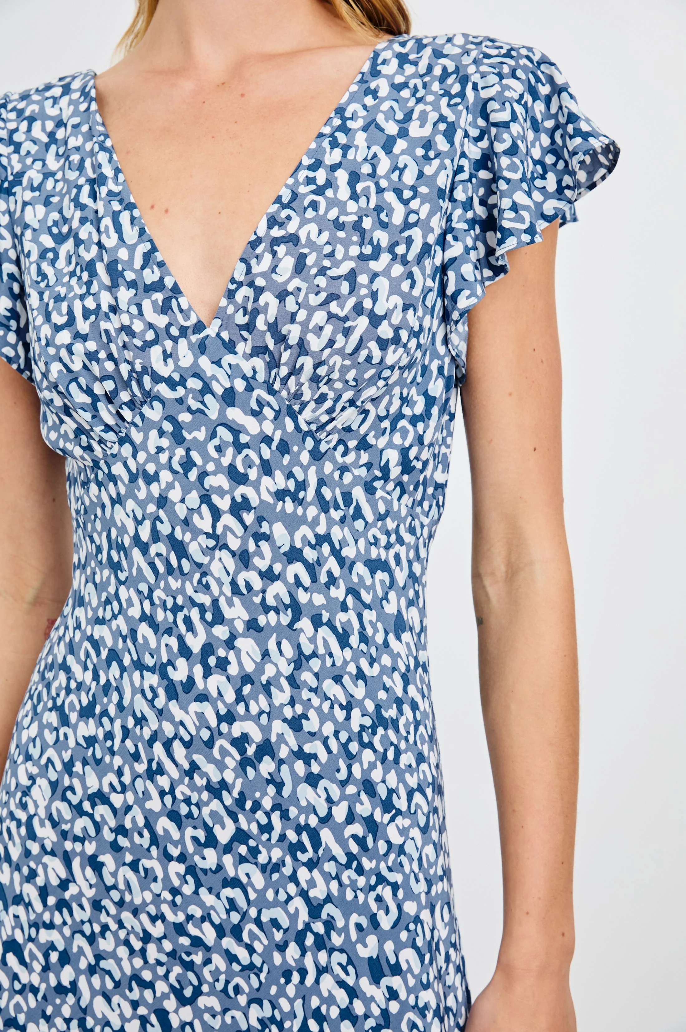 KENZ DRESS - BLUE MIXED CHEETAH - Image 2