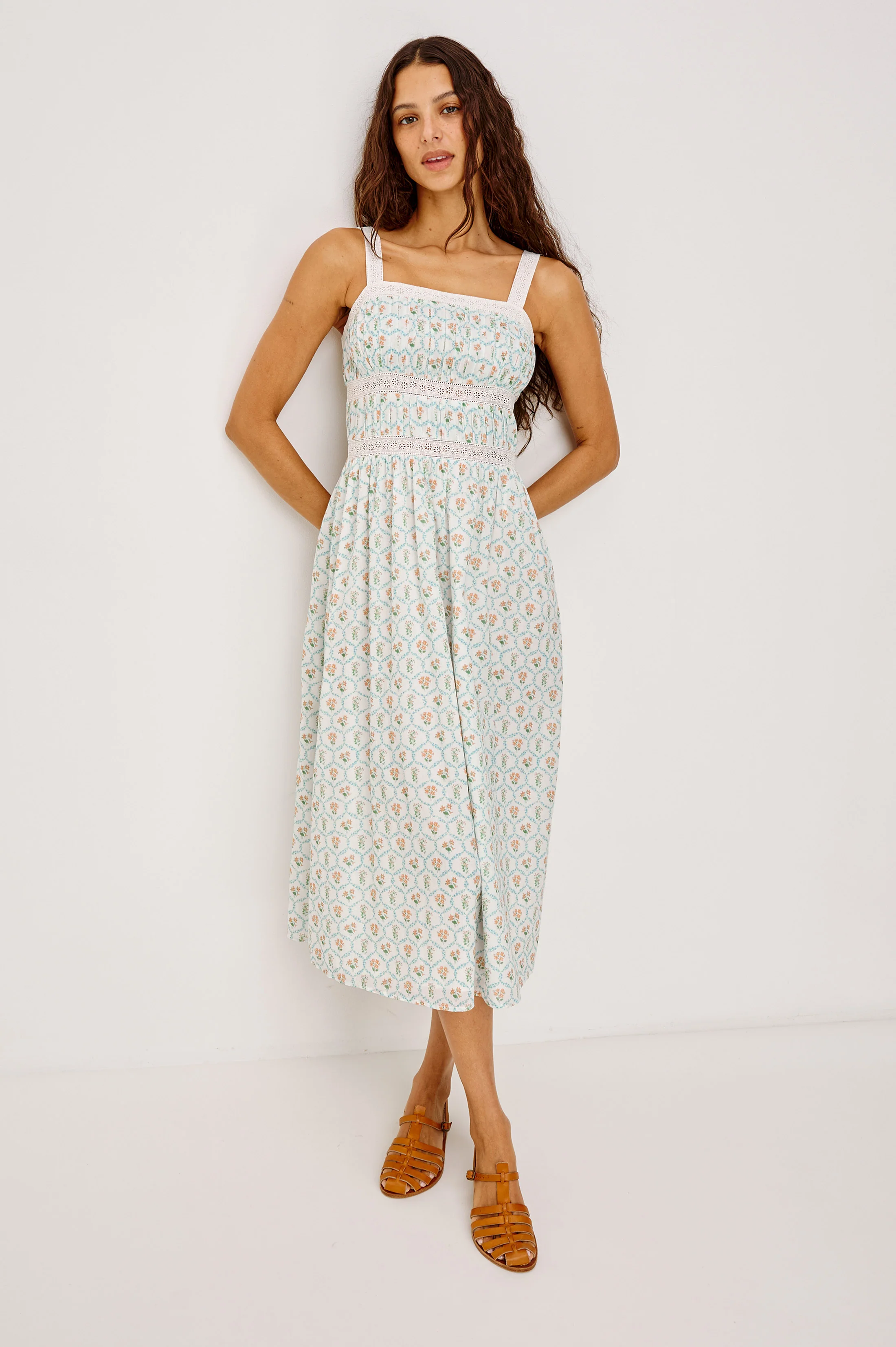 KIMIKO DRESS - PEACH PEONY - Image 4