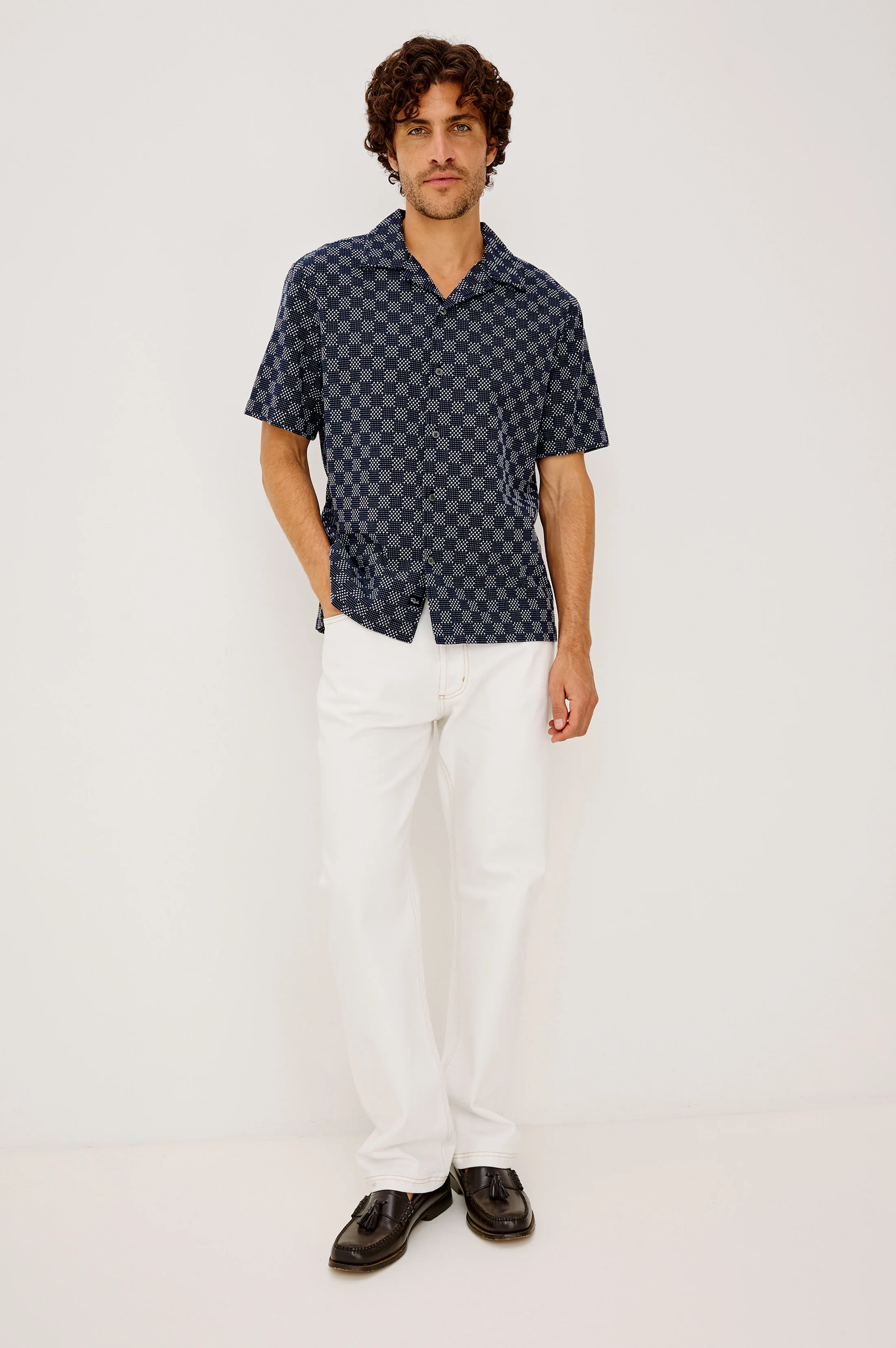 KIN SHIRT - NAVY SASHIKO - Image 4