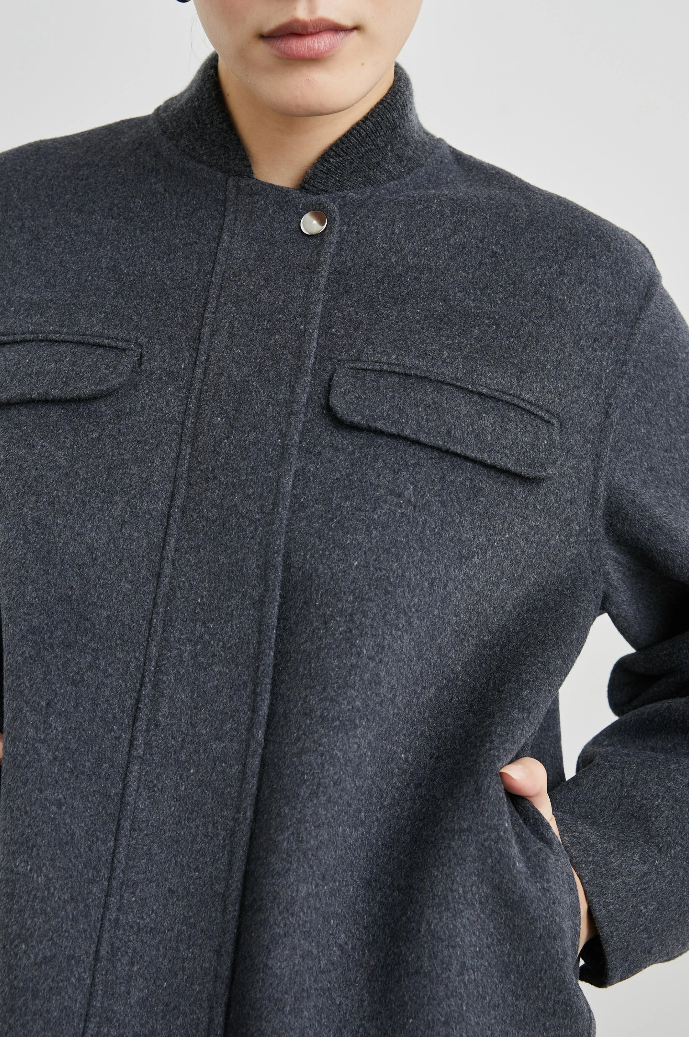 KINSLEY JACKET- CHARCOAL - Image 2