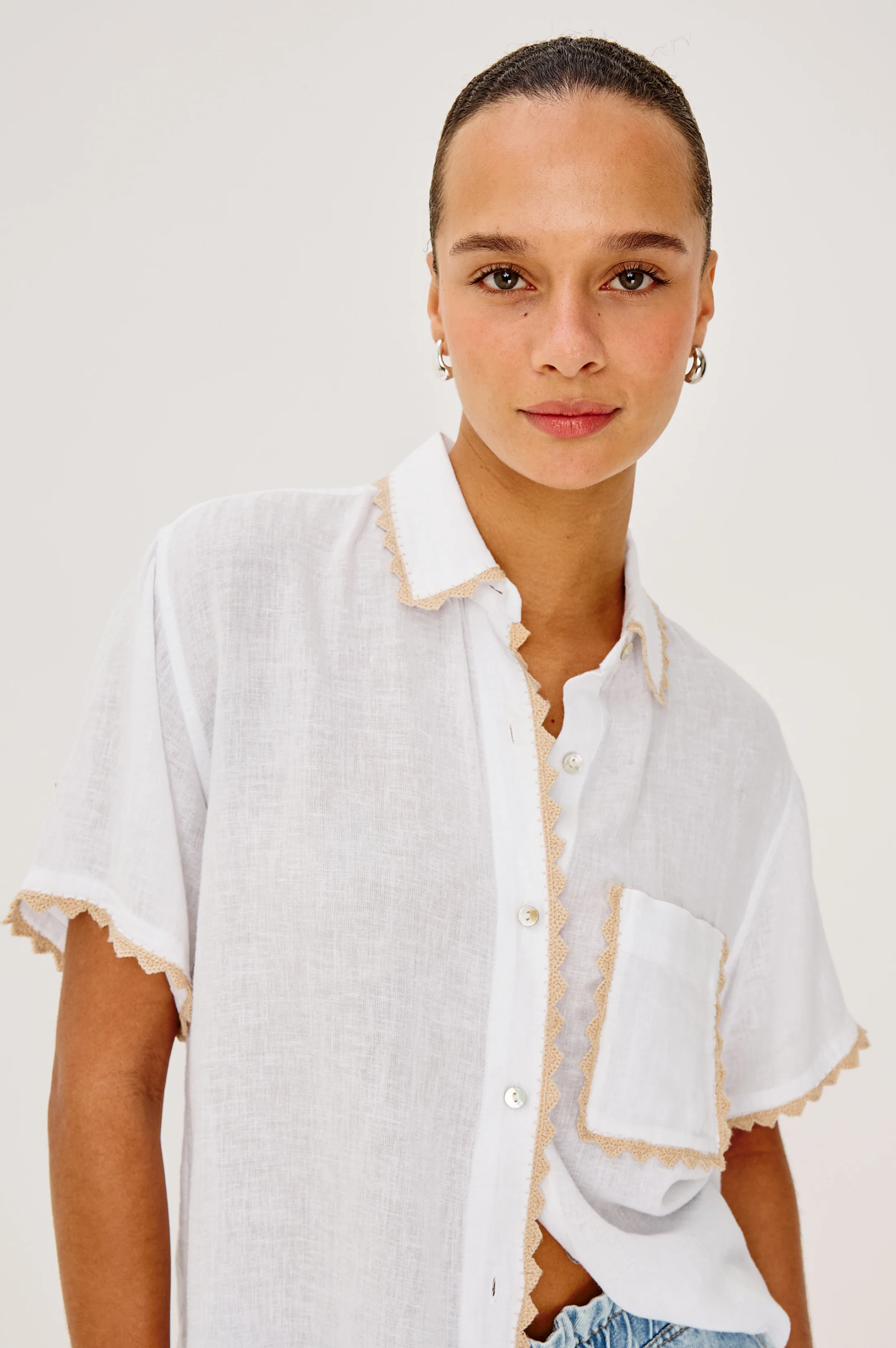 LEA SHIRT - NATURAL CROCHET - Image 2