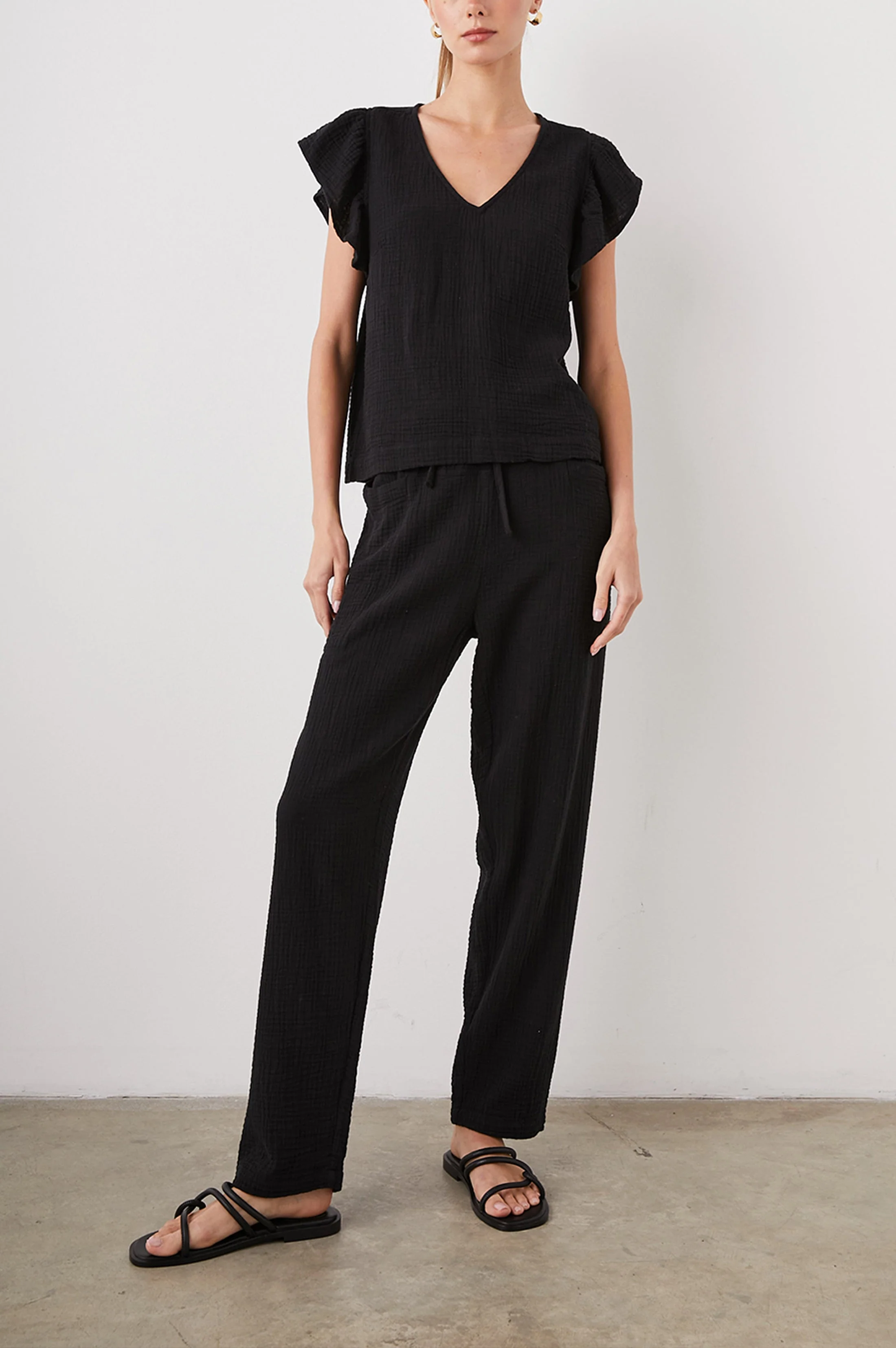 LELA SHIRT - BLACK - Image 3