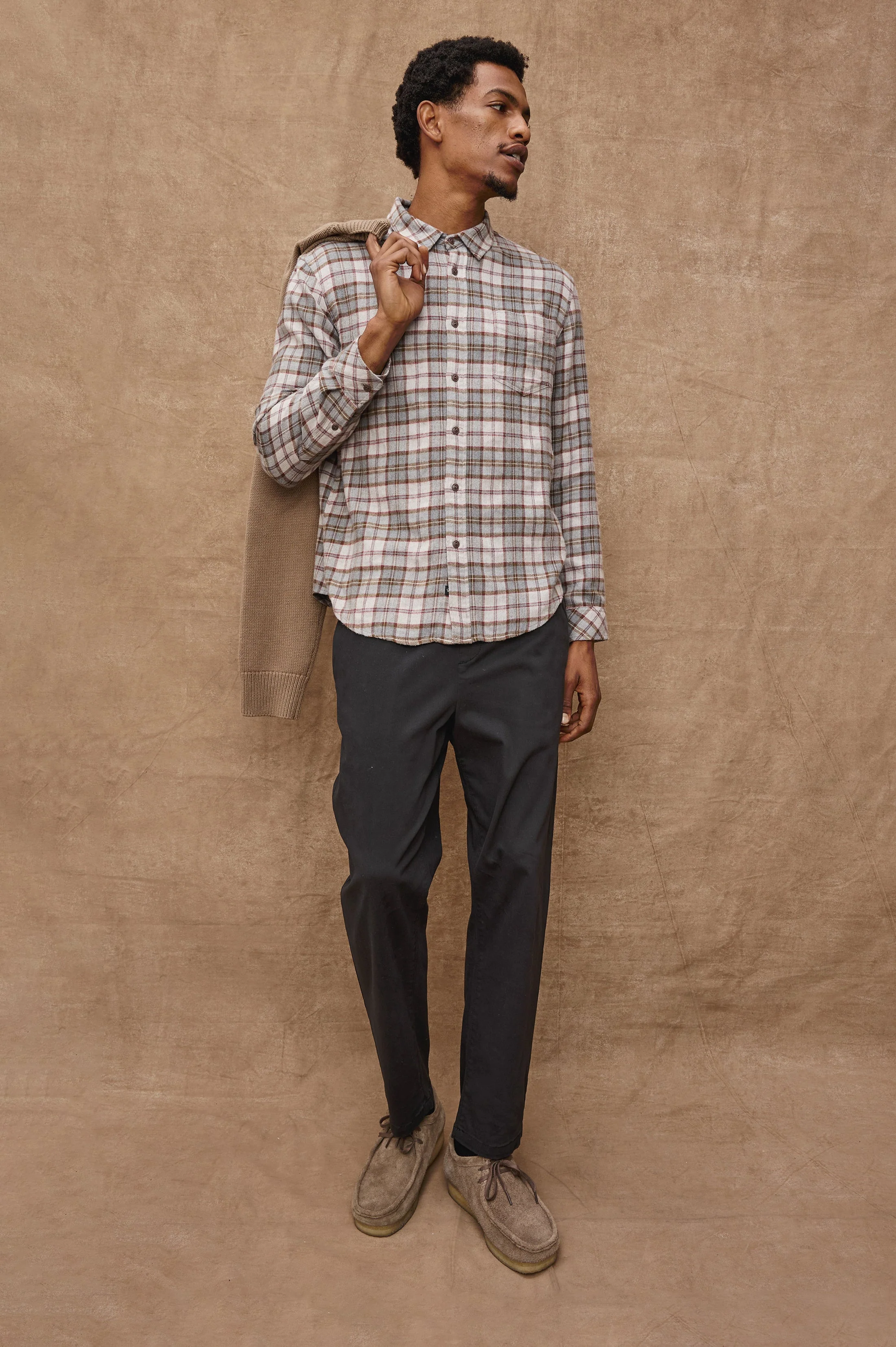 LENNOX SHIRT - CHARCOAL AUTUMN MELANGE - Image 4