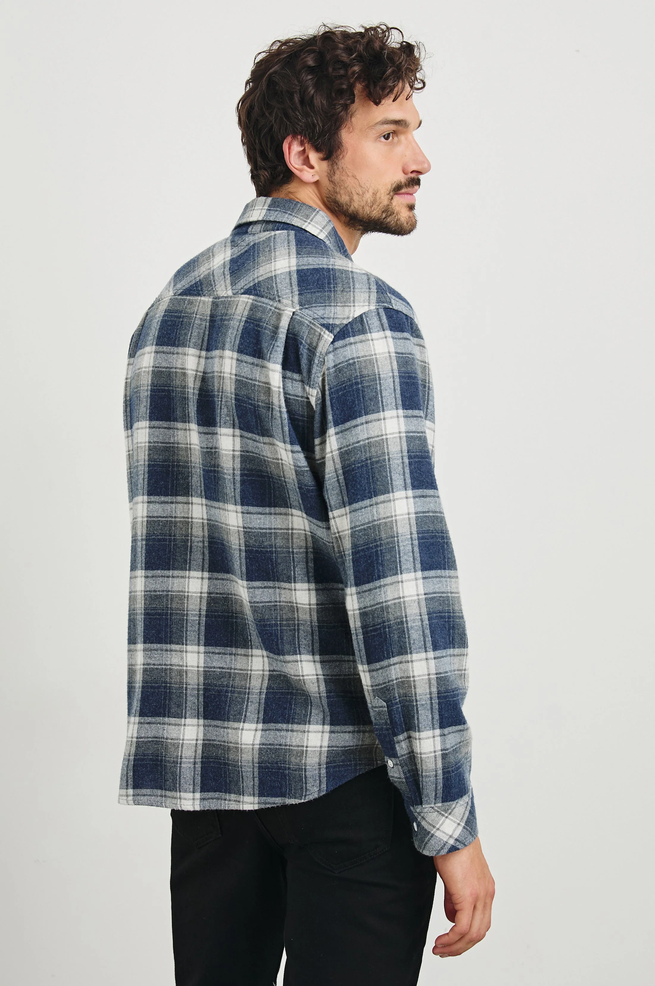 LENNOX SHIRT - CHARCOAL LAPIS - Image 4