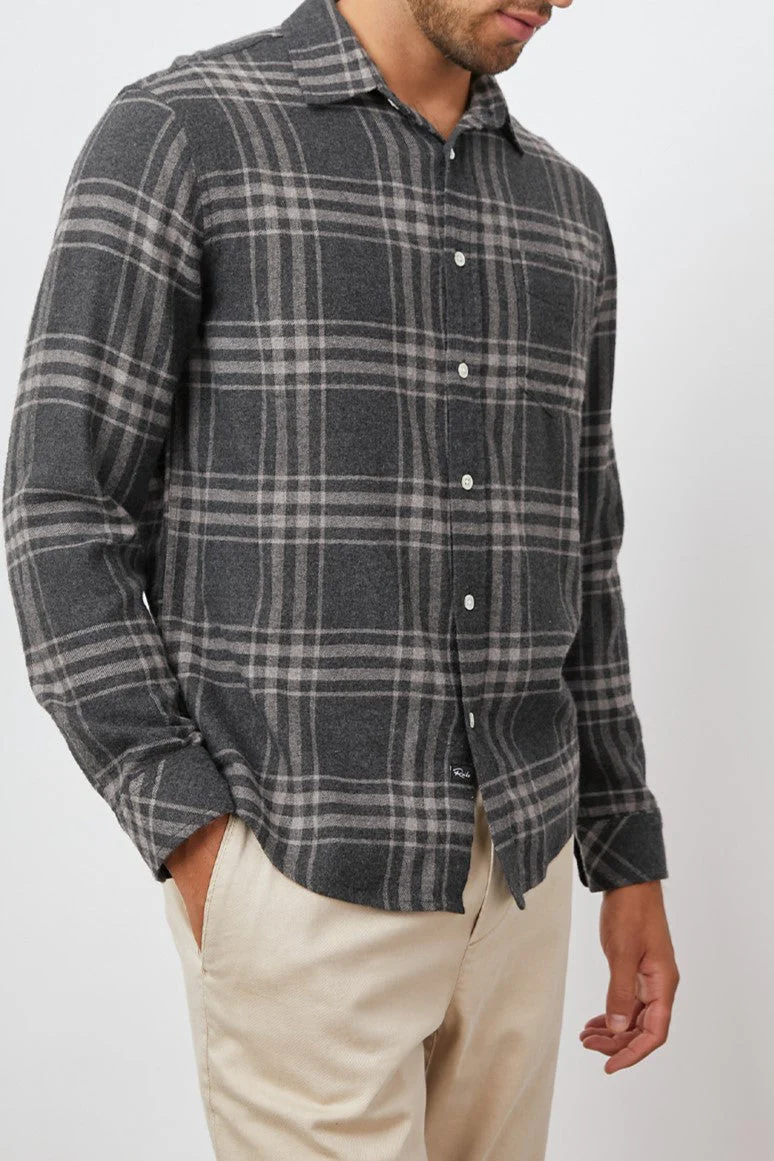 LENNOX SHIRT - CHARCOAL WRAITH MELANGE - Image 5