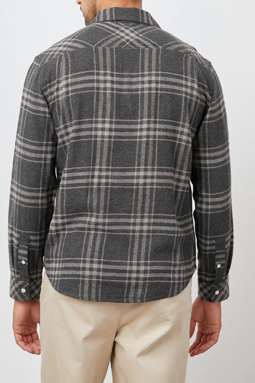 LENNOX SHIRT - CHARCOAL WRAITH MELANGE - Image 6