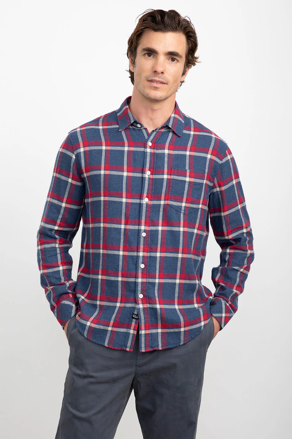LENNOX SHIRT - CHERRY DENIM MELANGE