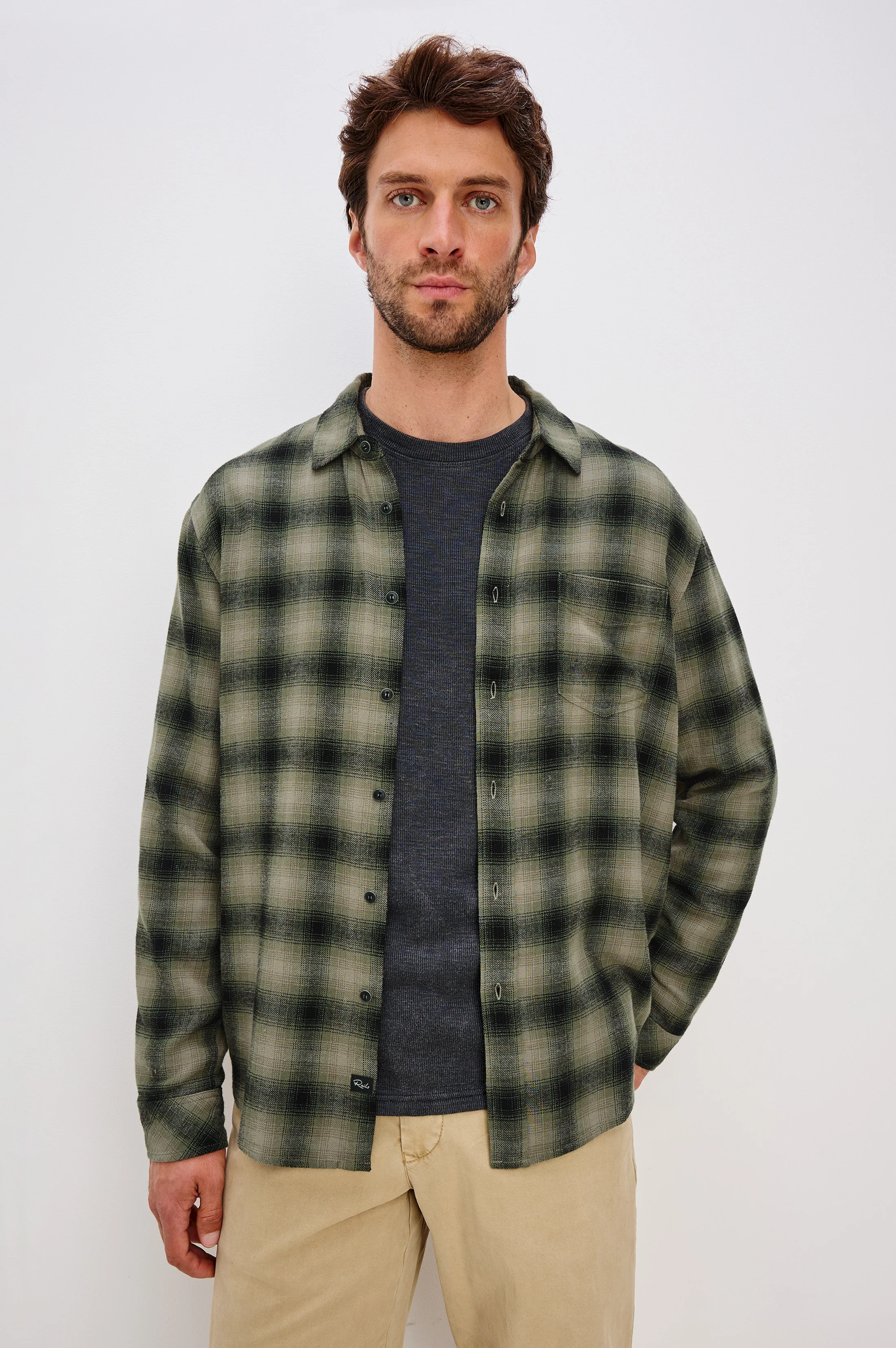 LENNOX SHIRT - LICHEN ONYX