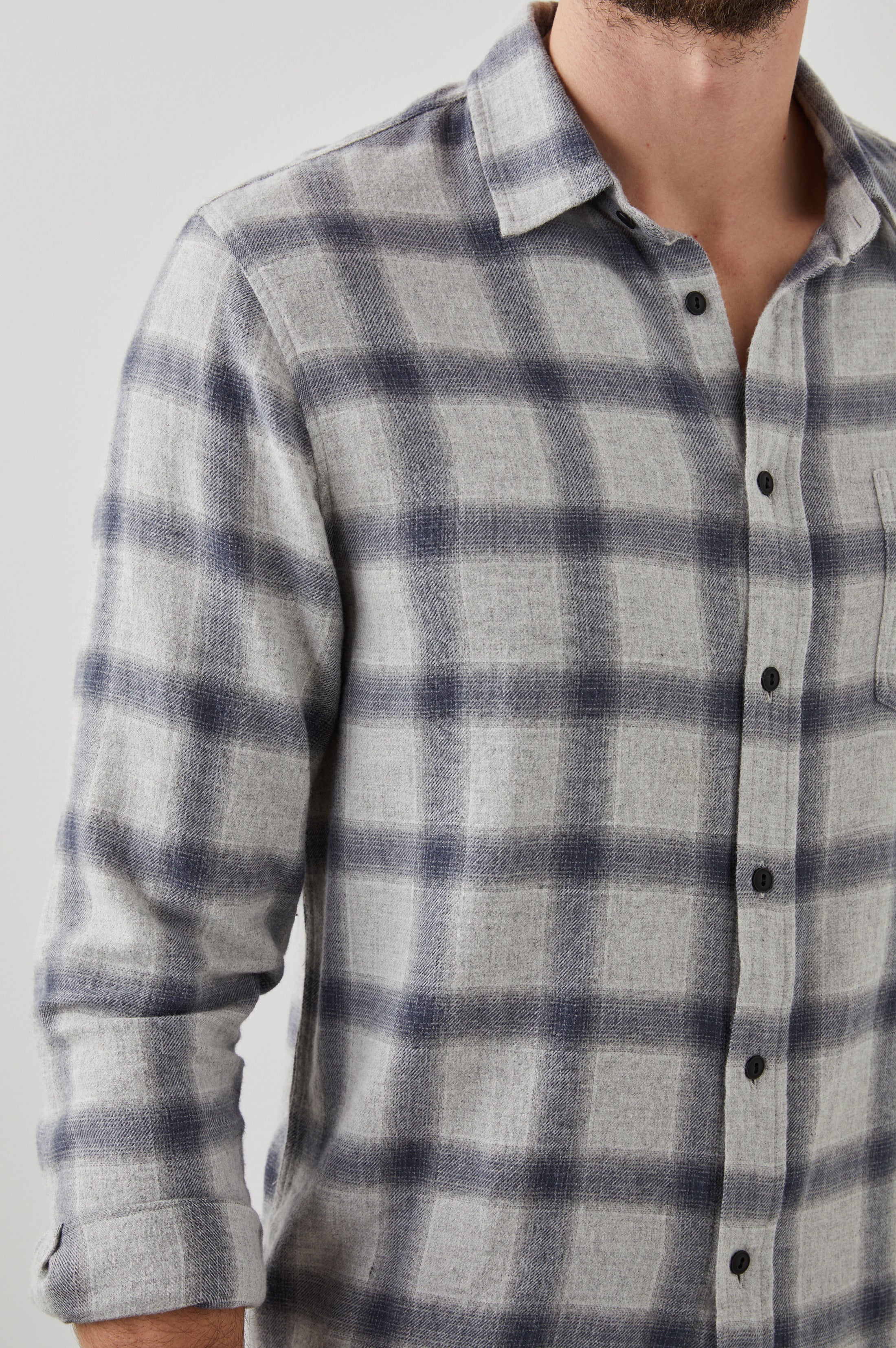 LENNOX SHIRT - METALLIC STORM HEATHER - Image 2