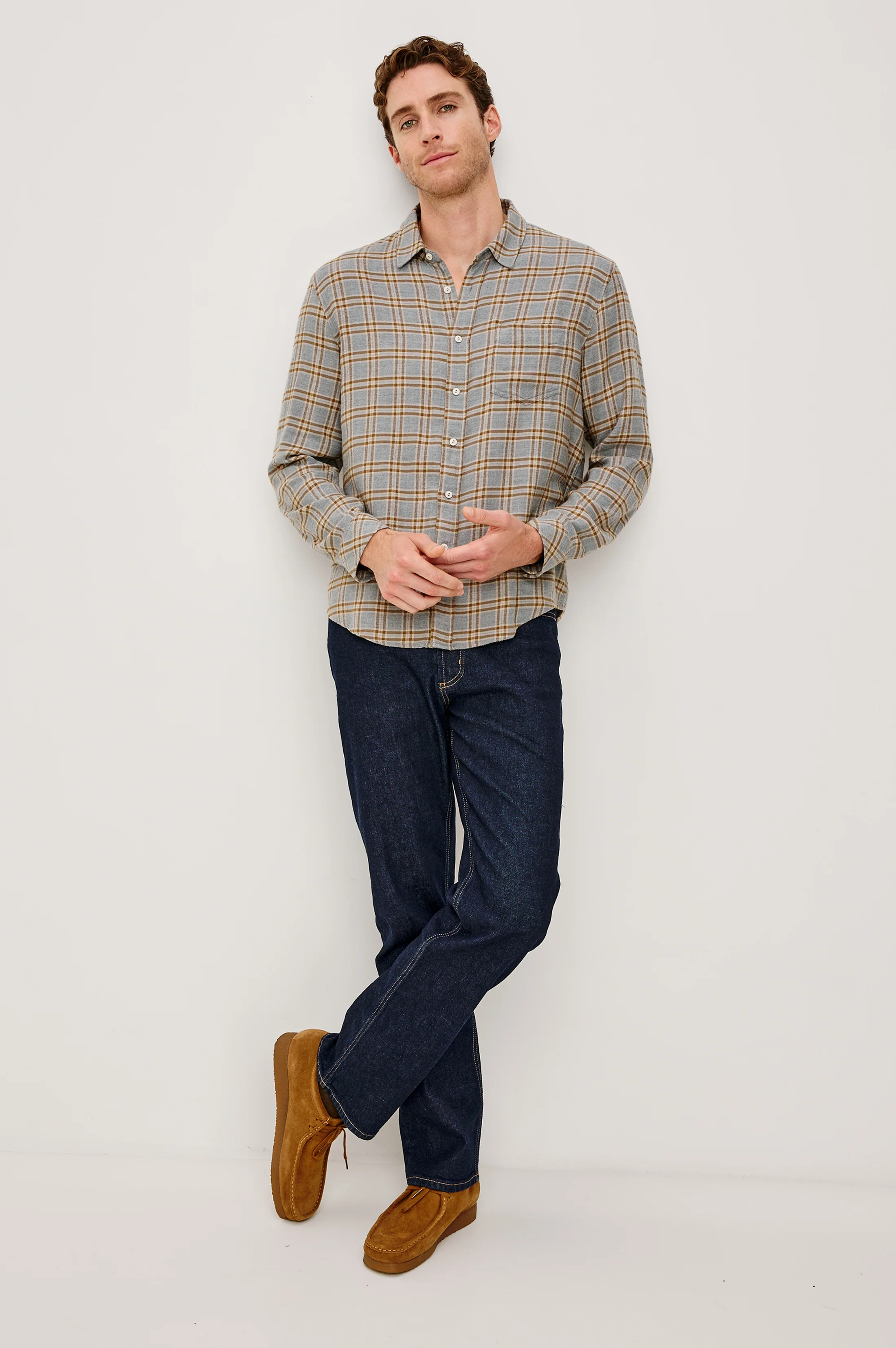 LENNOX SHIRT - SHALE TRUFFLE - Image 3