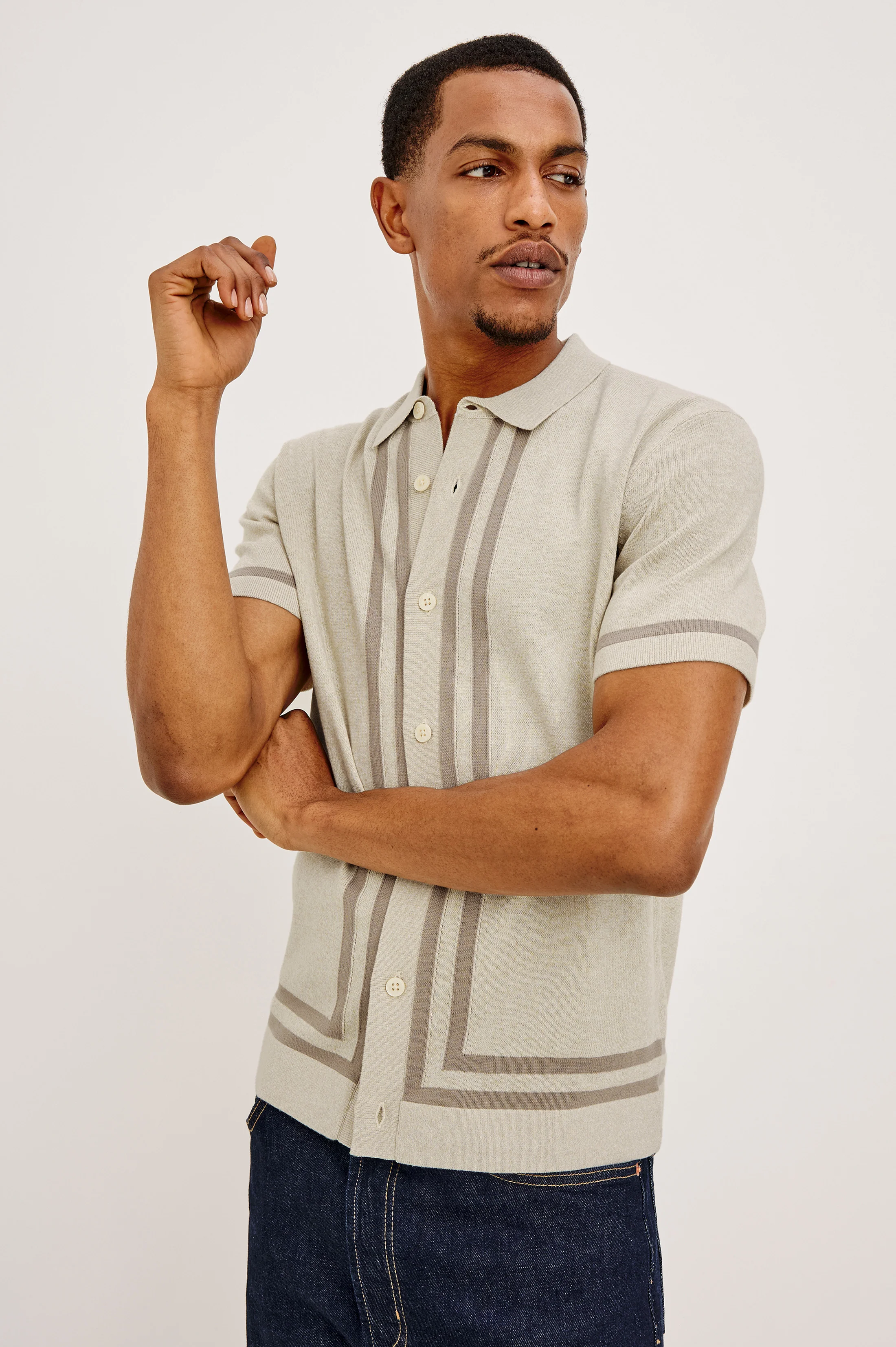 LEO SHIRT - DRIFTWOOD MELANGE - Image 2