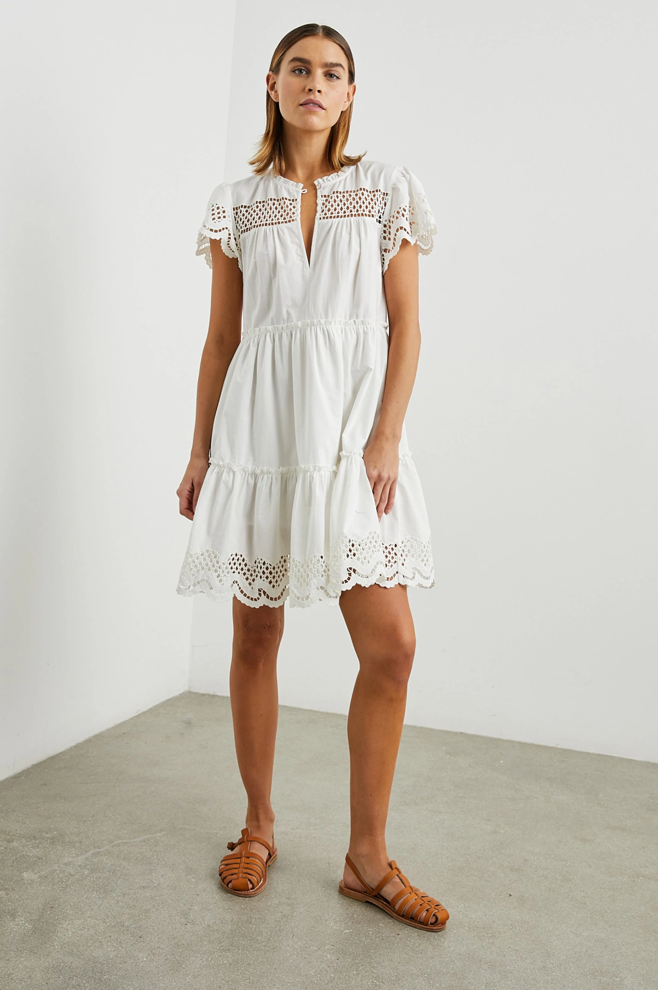 LETTIE DRESS - WHITE - Image 3