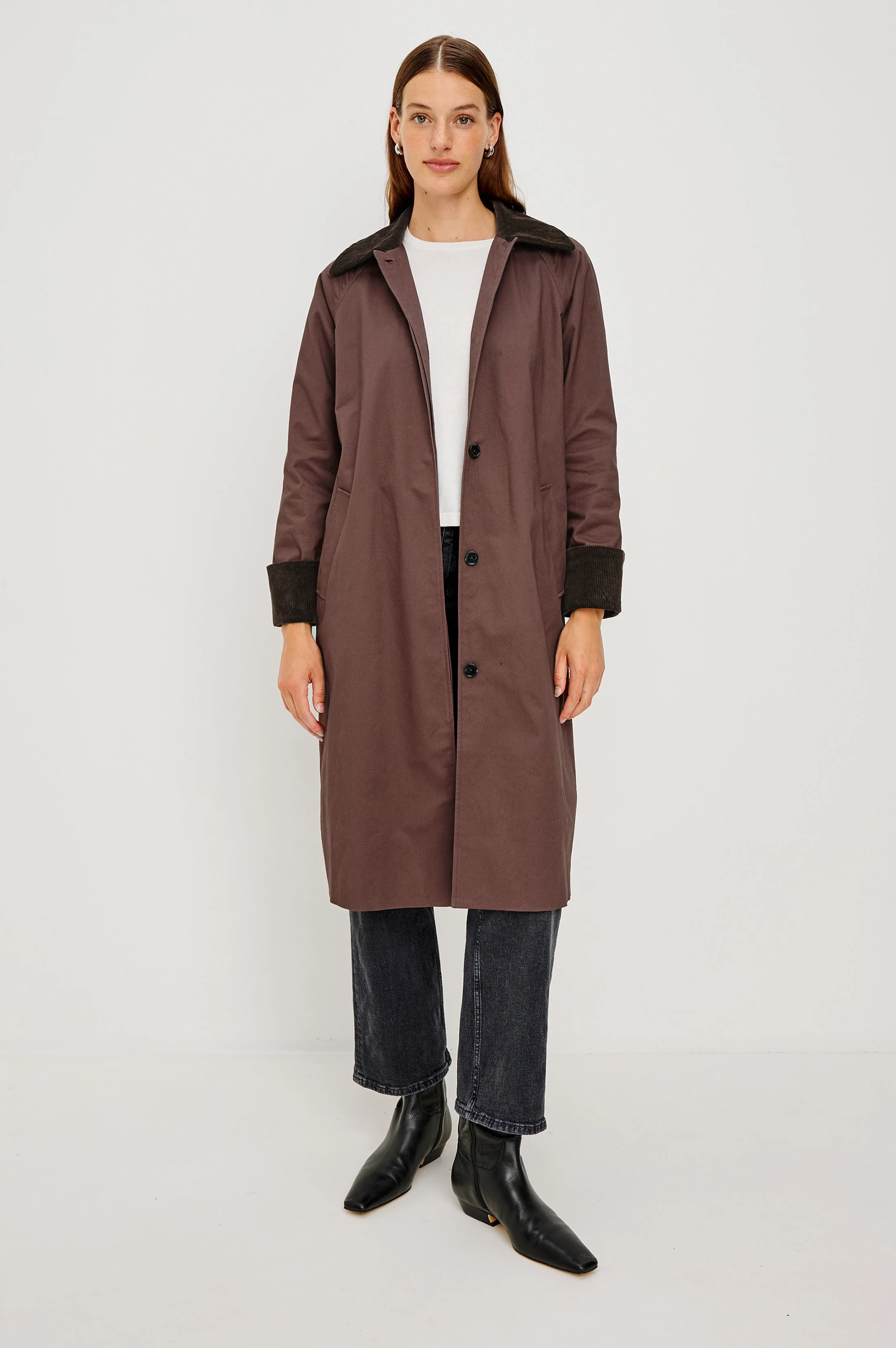 LEVY COAT - RAISIN